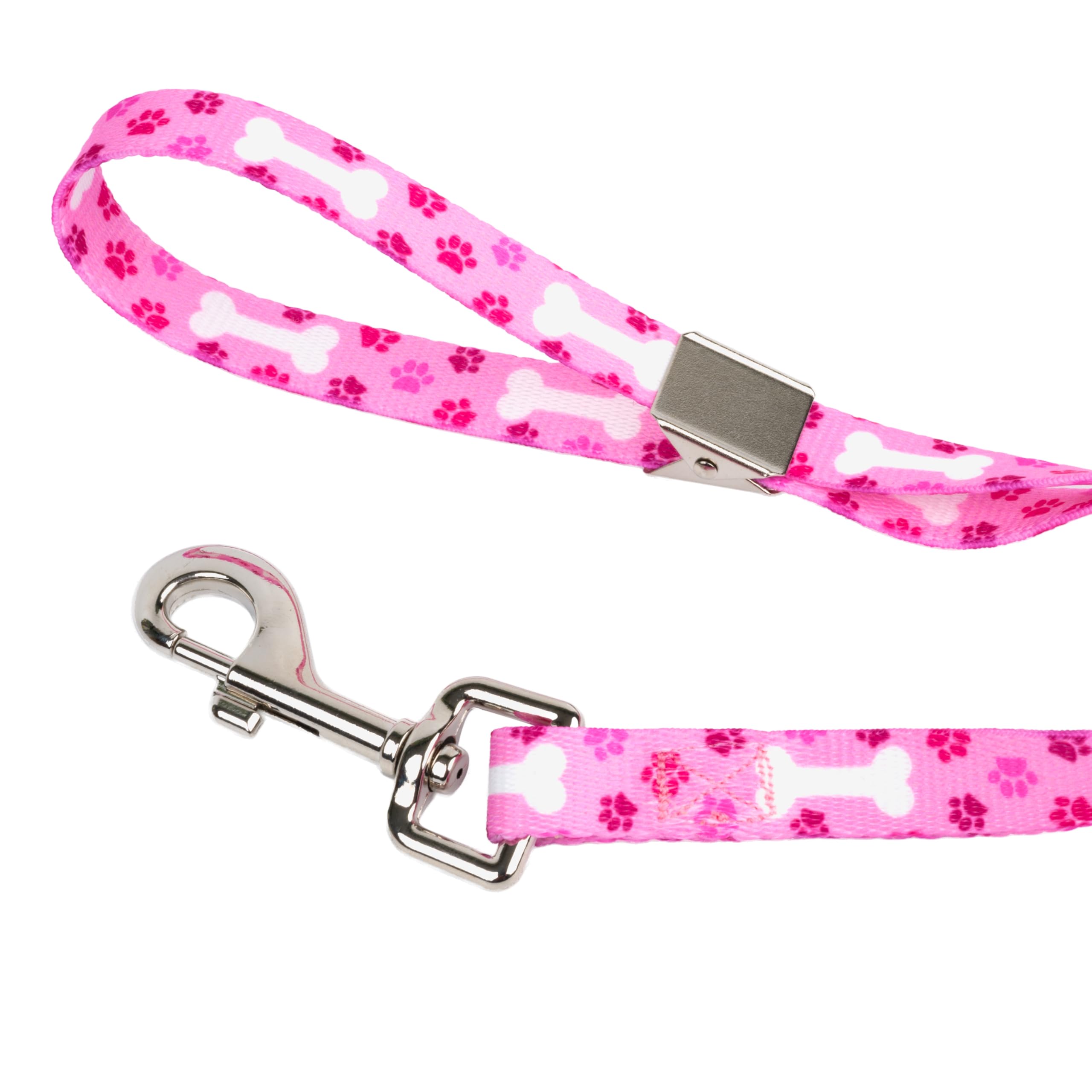 Country Brook Petz - Pink Oh My Dog Spring Loaded Grooming Loop Featuring Unique Designs For Any Style (5/8 Inch Wide, 20 Inch)