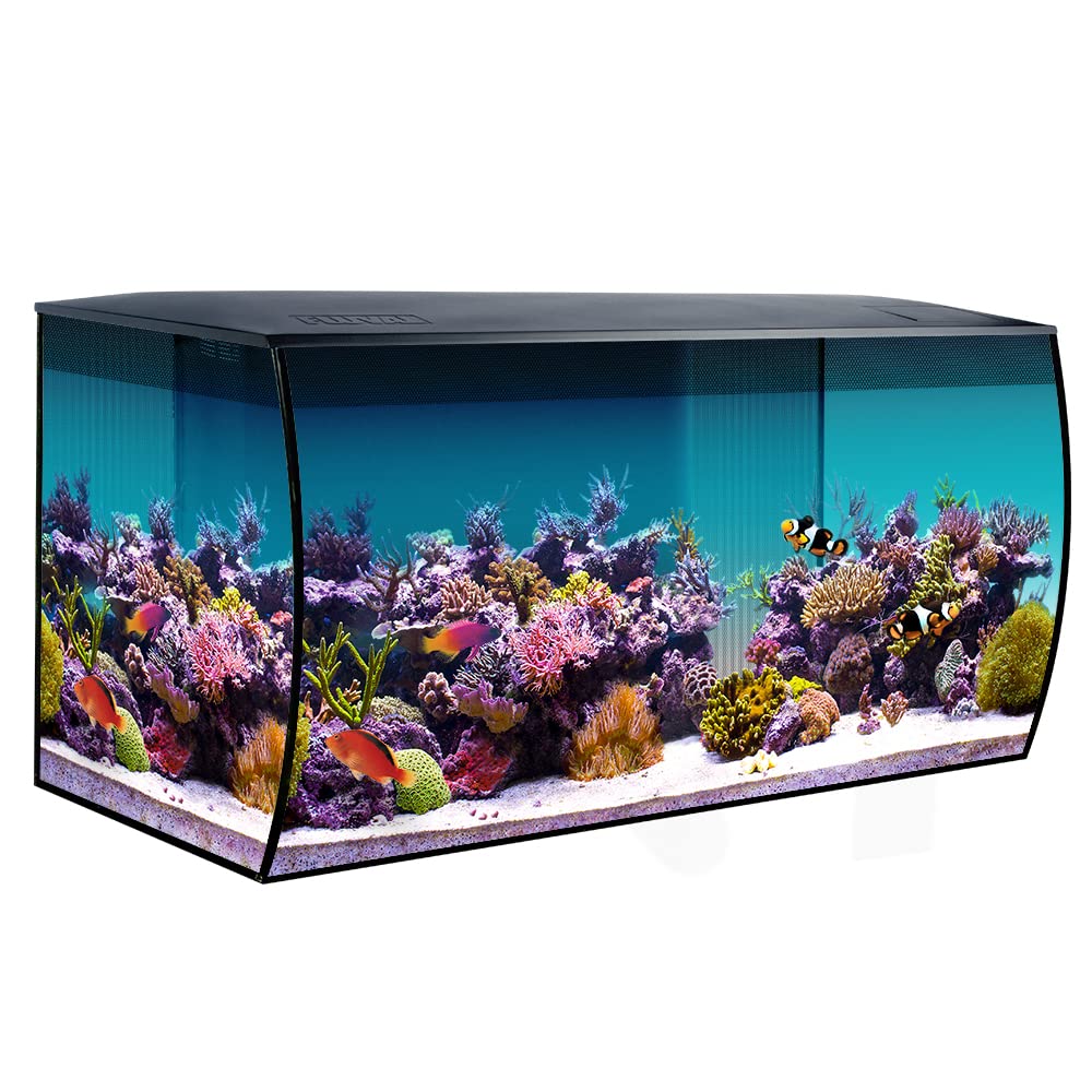 Fluval Flex 32.5 Marine Salt Water Aquarium Kit - Fish Tank for Fish, Coral & More - Comes with LED Lights, Filtration System & 