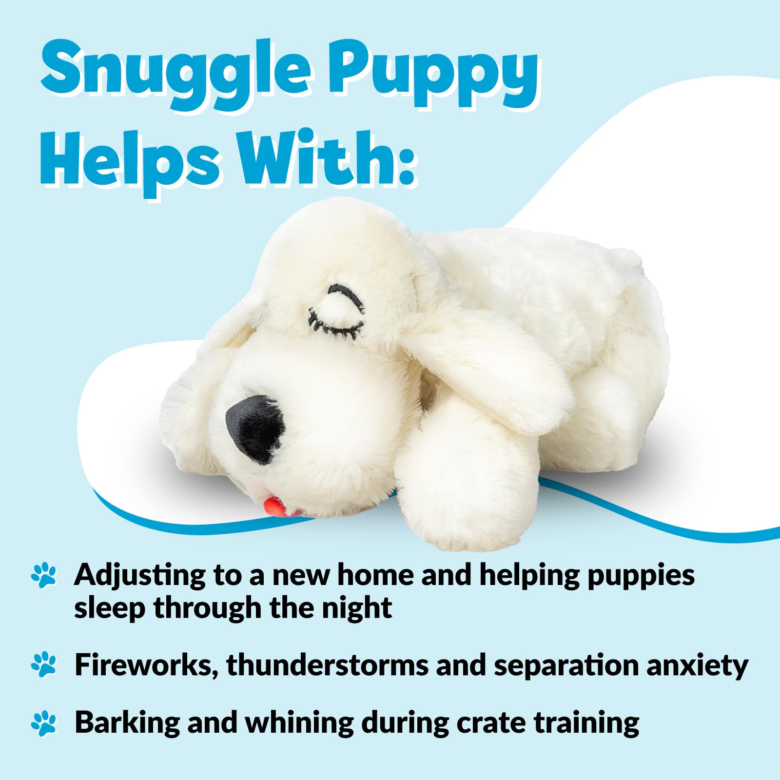 Original Snuggle Puppy Heartbeat Stuffed Dog Toys. Dog Plush For Anxiety Relief, Calming Aid, And Puppy Toy For Behavioral Training