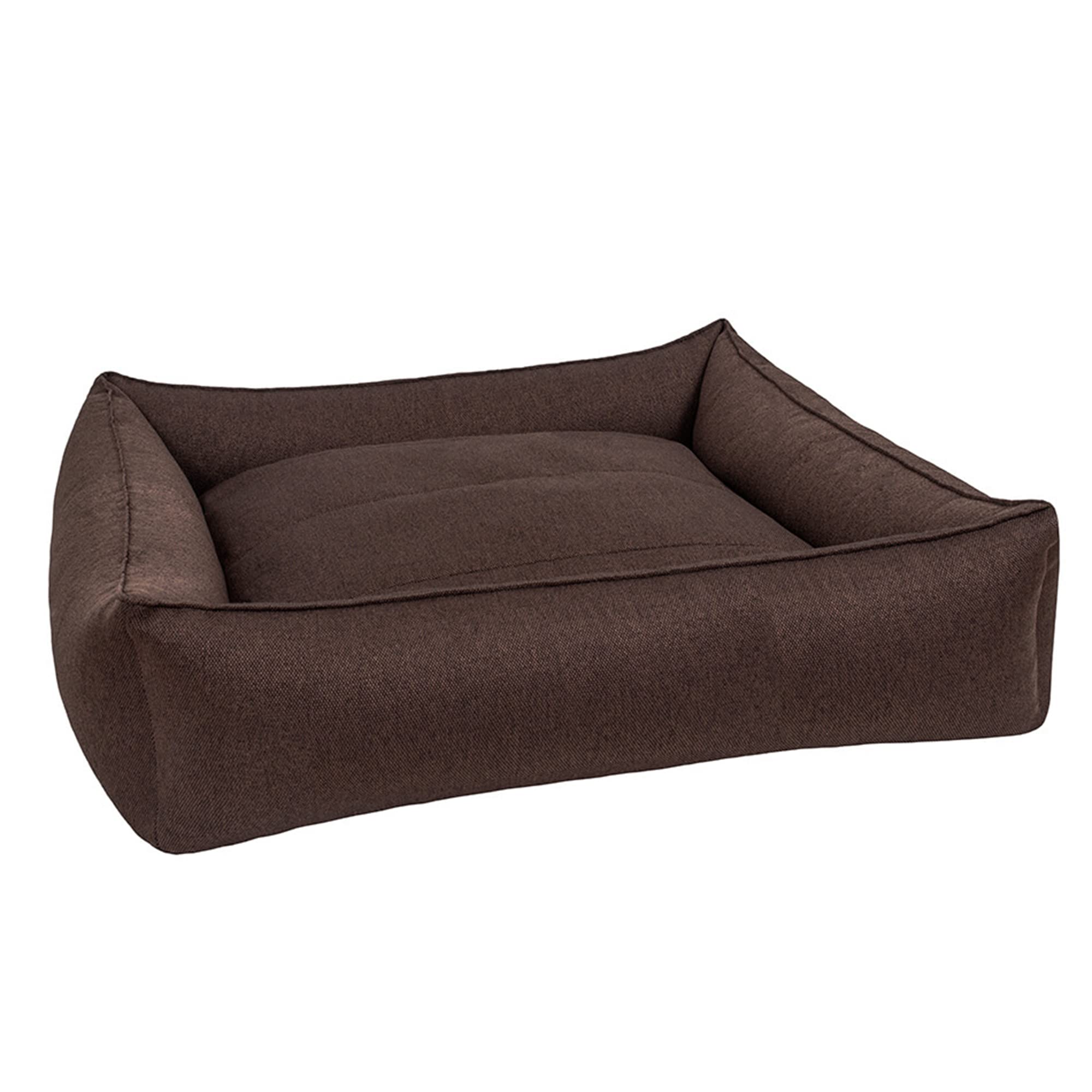 Pet Royale Reversable Velvet Bed for Pets with Extra Detachable Cotton Seat Cover (for Big Dogs, Brown)