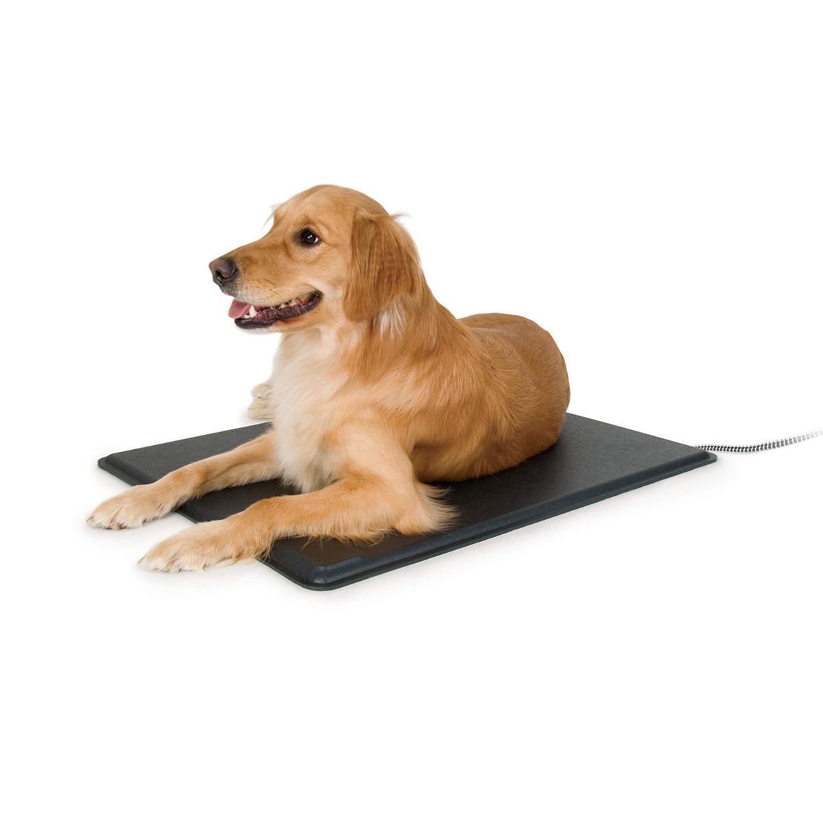 K&H Pet Products Original Lectro-Kennel Outdoor Heated Dog Pad with Free Cover Black Large 22    x 28   , Waterproof Dog Cat Hea