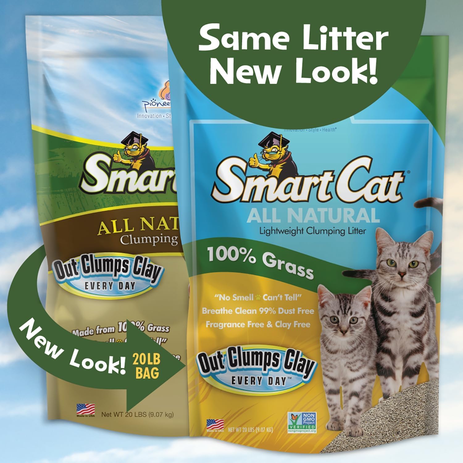 Smartcat All Natural Clumping Cat Litter, 10 Pound (160Oz 1 Pack) - Alternative To Clay And Pellet Litter - Chemical And 99% Dus