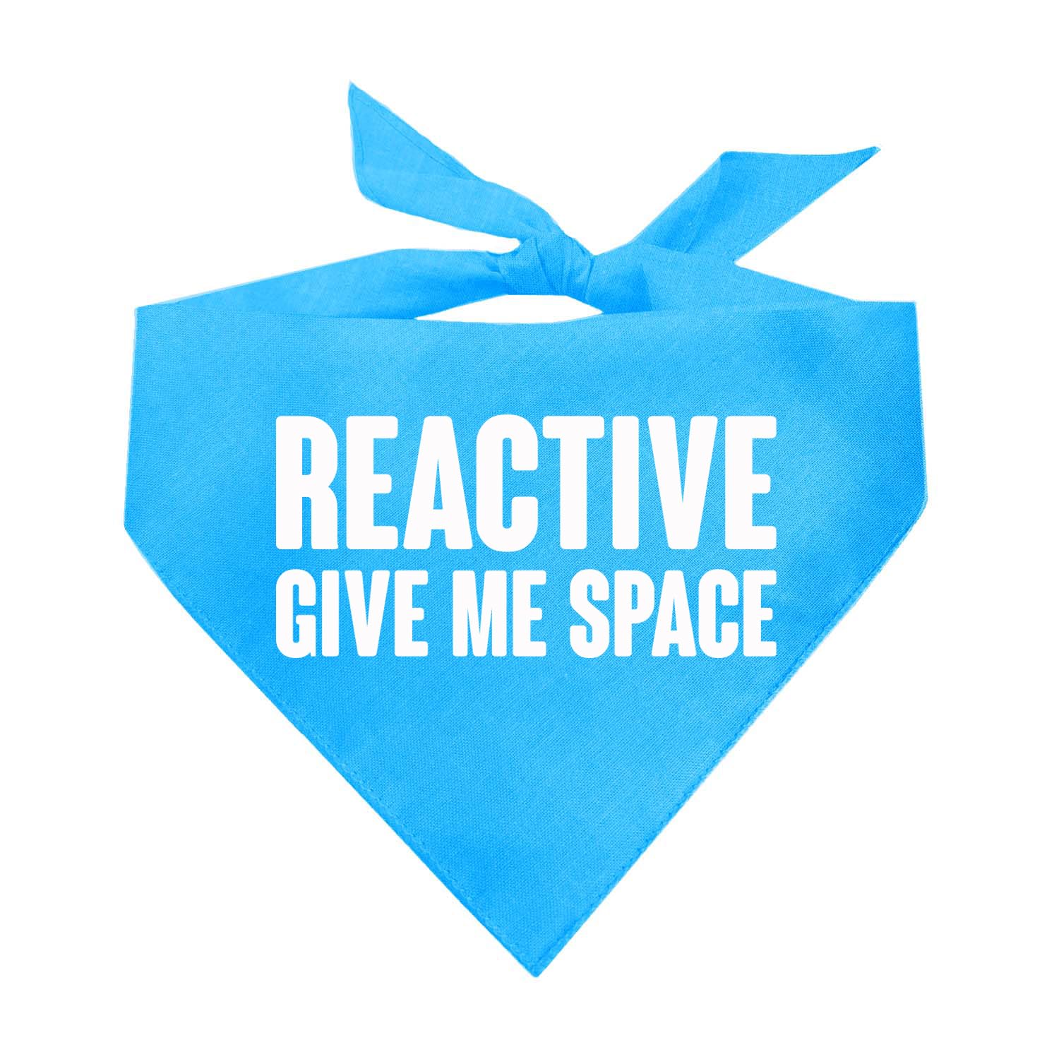 Reactive Give Me Space Dog Bandana (Turquoise, Xs 272)