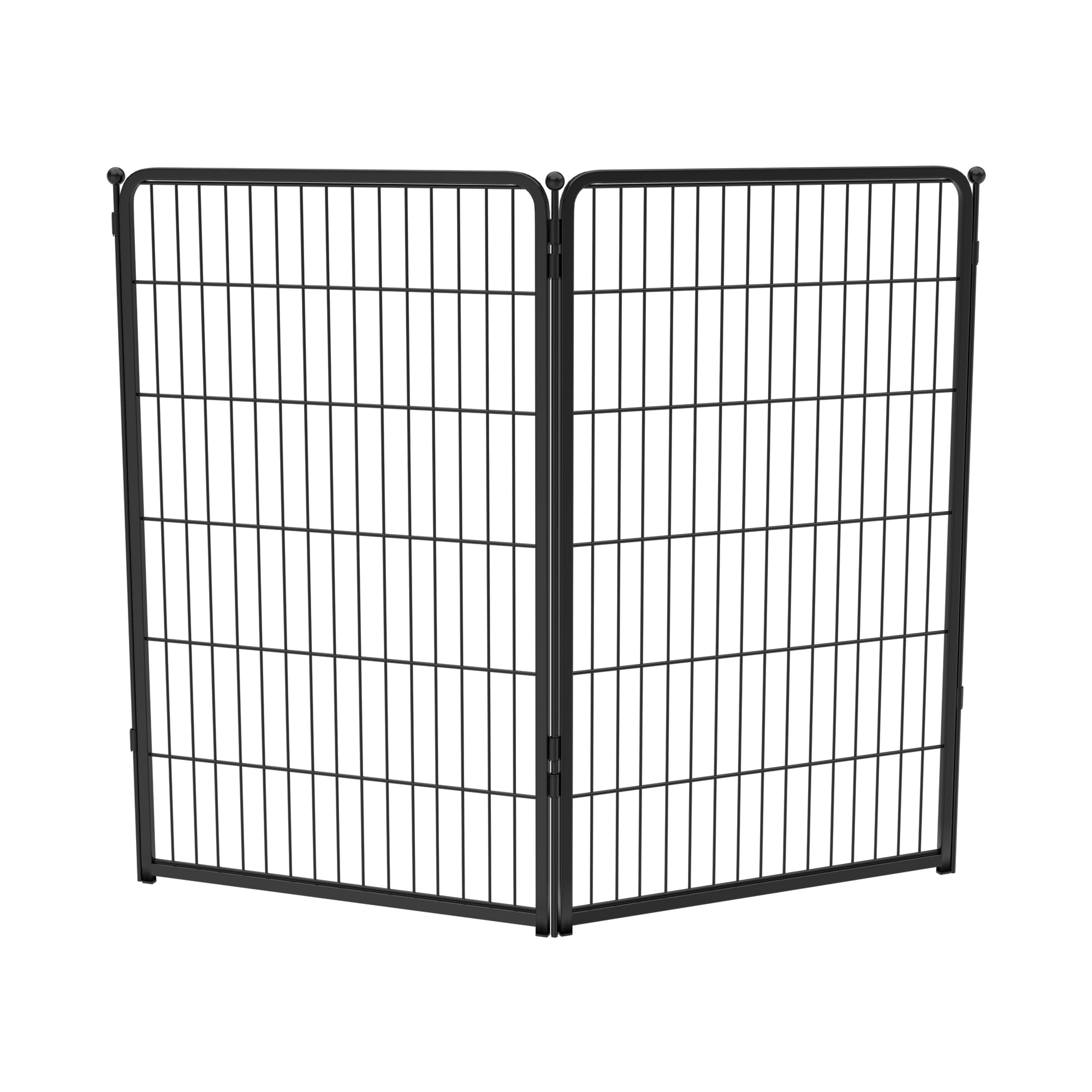 Fxw Homeplus Dog Playpen For Indoor Use - Stress-Free And Safe Play, Heavy Duty 45 Inch 2 Panels Dog Pen For Large Dogs, Blackpa