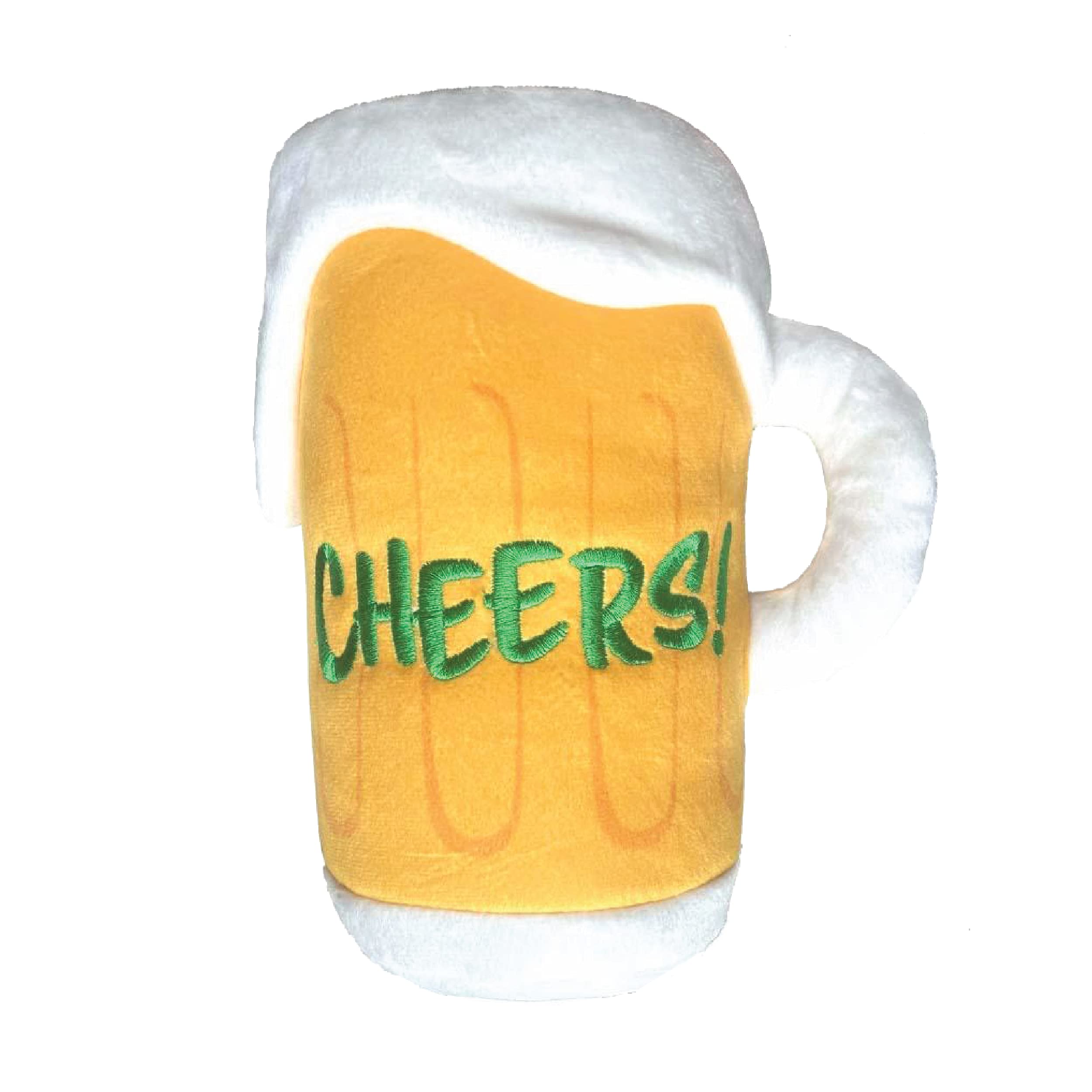 Huxley & Kent For Dogs | Cheers (Large) | Power Plush Dog Toy With Squeaker