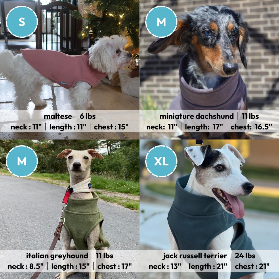 Gooby Zip-Up Microfiber Fleece Dog Sweater - Green, 3X-Large - Warm Double-Layered Soft Microfiber Fleece Step-In Jacket Without