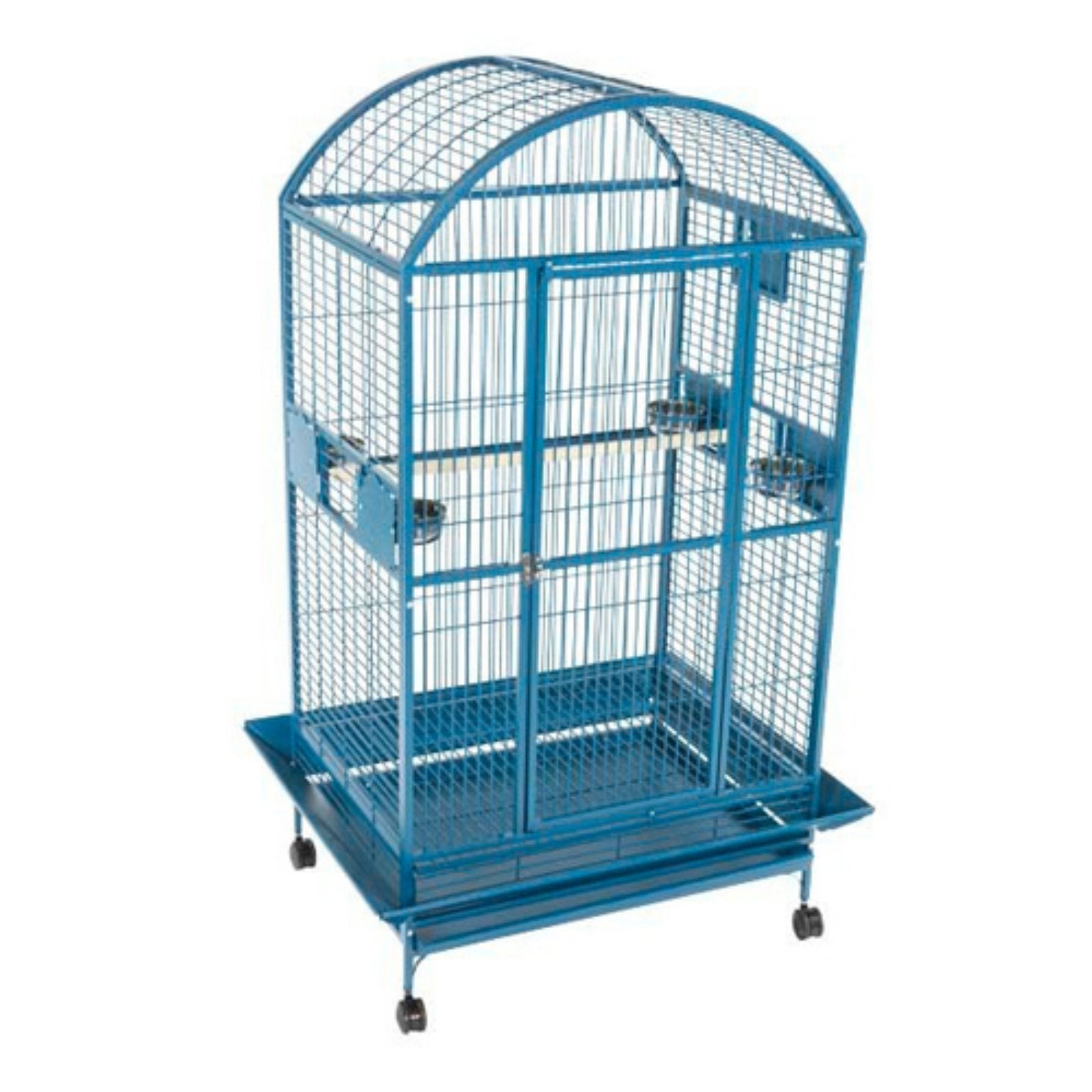 A&E Cage 9004030 Platinum Dome Top Bird Cage with 1 Bar Spacing, 40 x 30