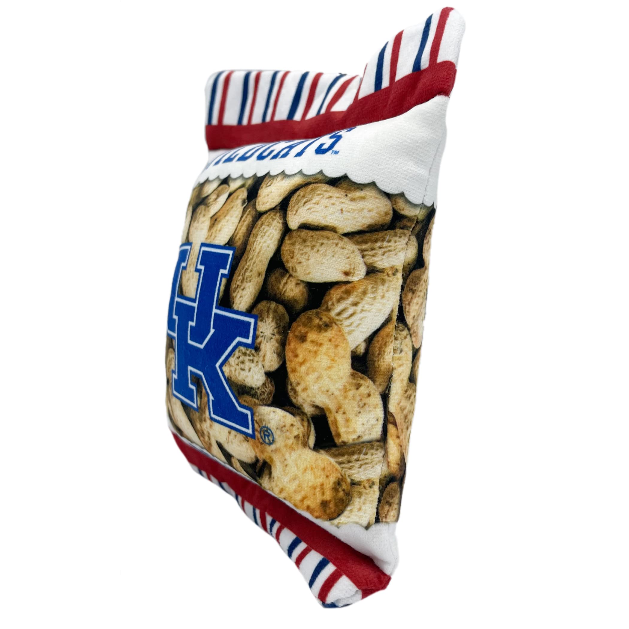 Pets First Ncaa Kentucky Wildcats Crinkle Fine Plush Dog & Cat Squeak Toy- Cutest Stadium Peanuts Snack Toy For Dogs & Cats With