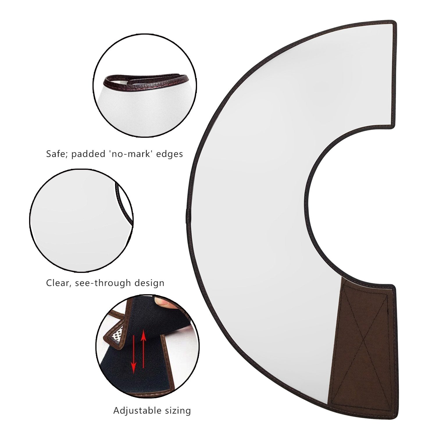 Adjustable Dog Elizabeth Collar Latest Upgrade Felicey Pet Protective Collar with Soft Edge Dog Neck Cone Recovery Cone Collar f