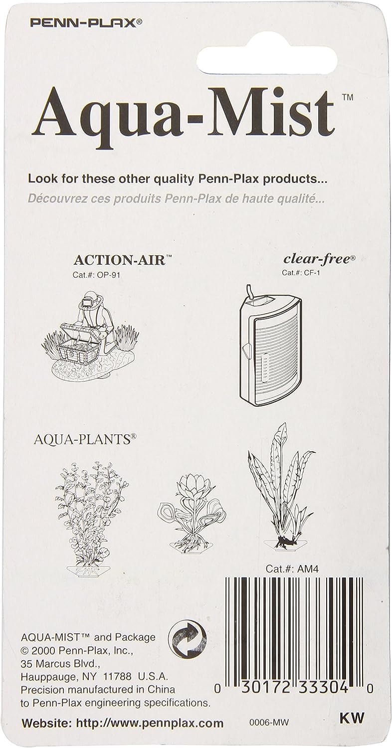 Penn-Plax Aqua Mist Air Stone Bar Aerator For Fish Tank, 4-Inch