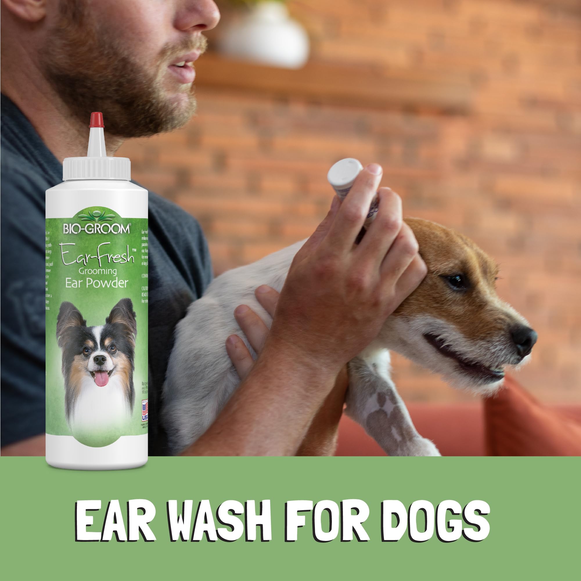 Bio-Groom Ear-Fresh Grooming Powder - Cat & Dog Ear Cleaner, Bathing Supplies, Cruelty-Free, Made in USA - 85 g 1-Pack