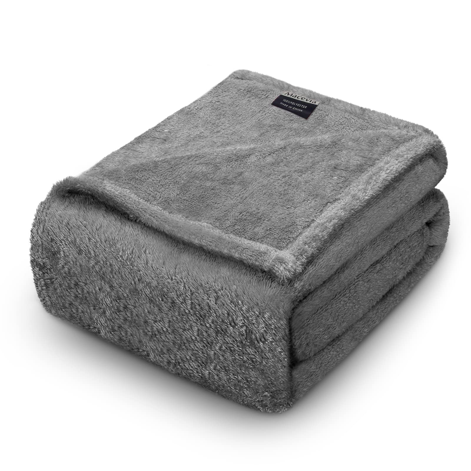 MACEVIA Waterproof Dog Blanket, Fluffy Soft Pet Blankets for Dogs and Cats, Plush Throw Furniture Protector Cover for Sofa Couch