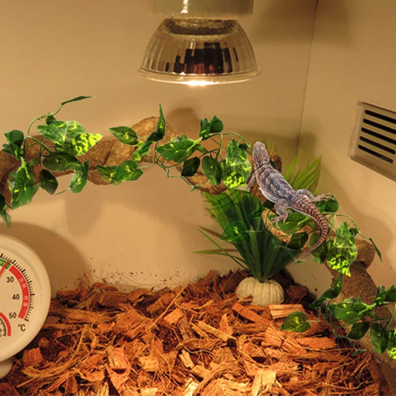 Tfwadmx 3 Pack Bearded Dragon Hammock Lizards Lounger Reptile Climbing Accessories, Natural Seagrass Fibers Hammock For Reptiles Geckos Anoles Iguanas Hermit Crabs Triangular