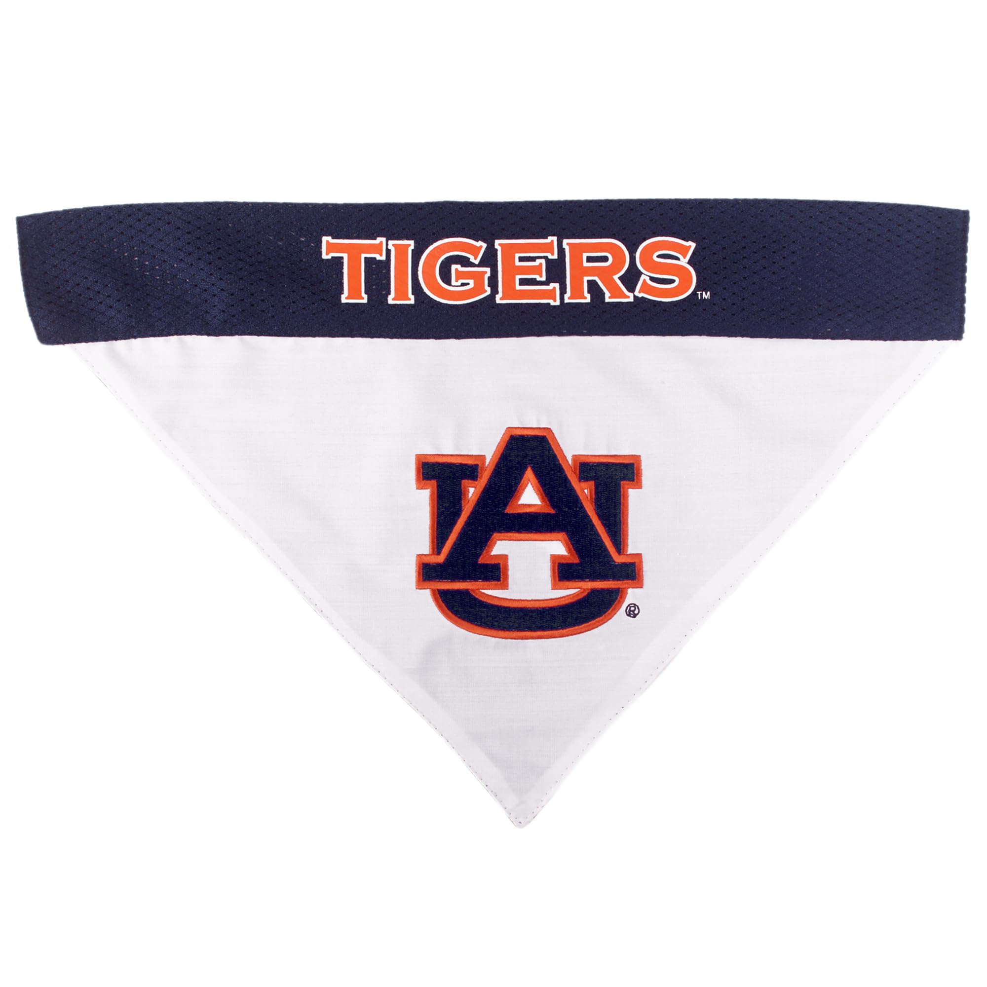 Pets First Collegiate Pet Accessories, Reversible Bandana, Auburn Tigers, Small/Medium