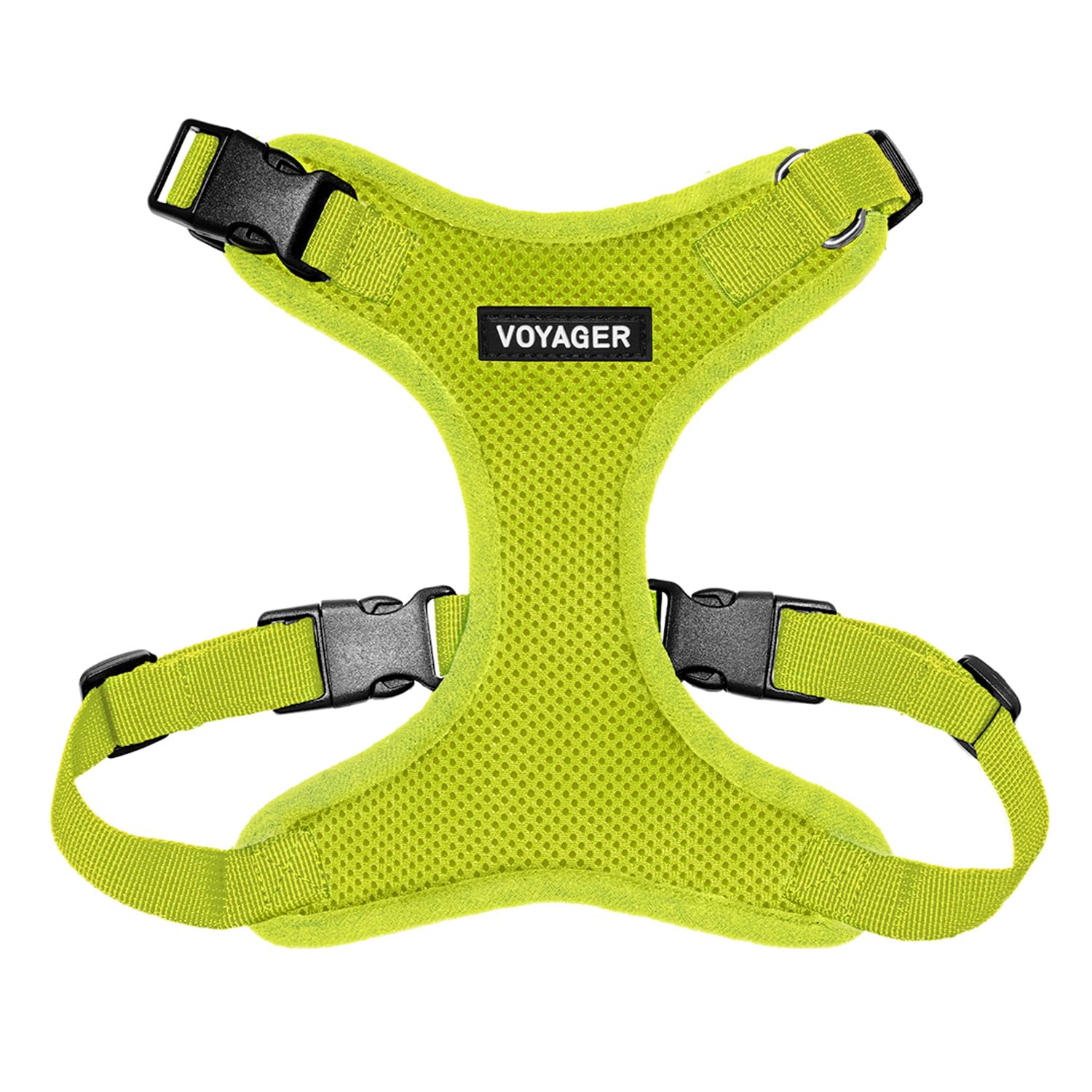 Voyager Step-in Pet Harness - All Weather Mesh, Adjustable Step in Harness for Cats and Dogs by Best Pet Supplies - Lime Green, 
