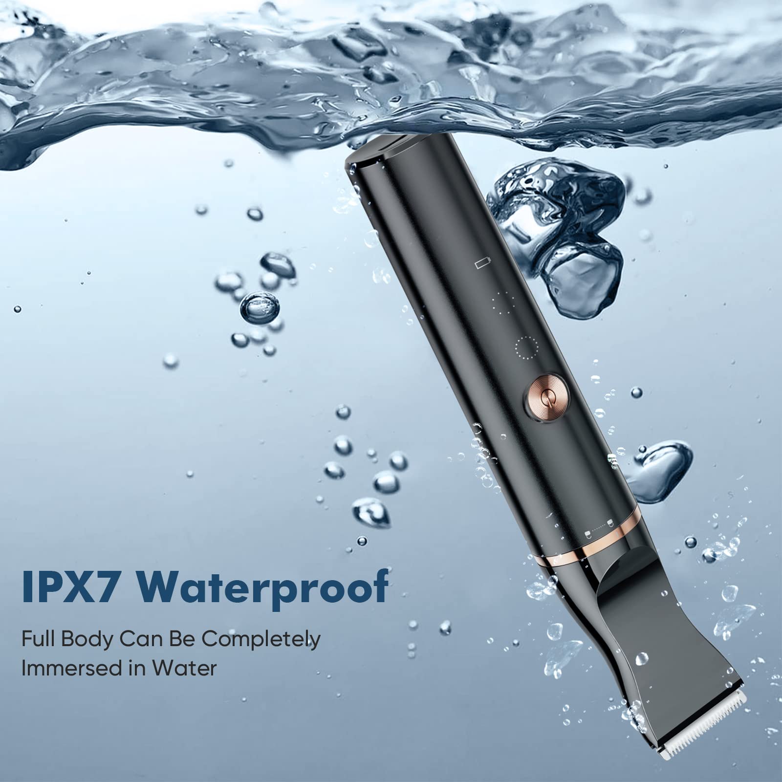 Oneisall 2 Speed Cat Clippers With Double Blades, Cordless Small Cat Paw Trimmer, Low Noise For Trimming Dog'S Hair Around Paws, Eyes, Ears, Face, Rump-Black