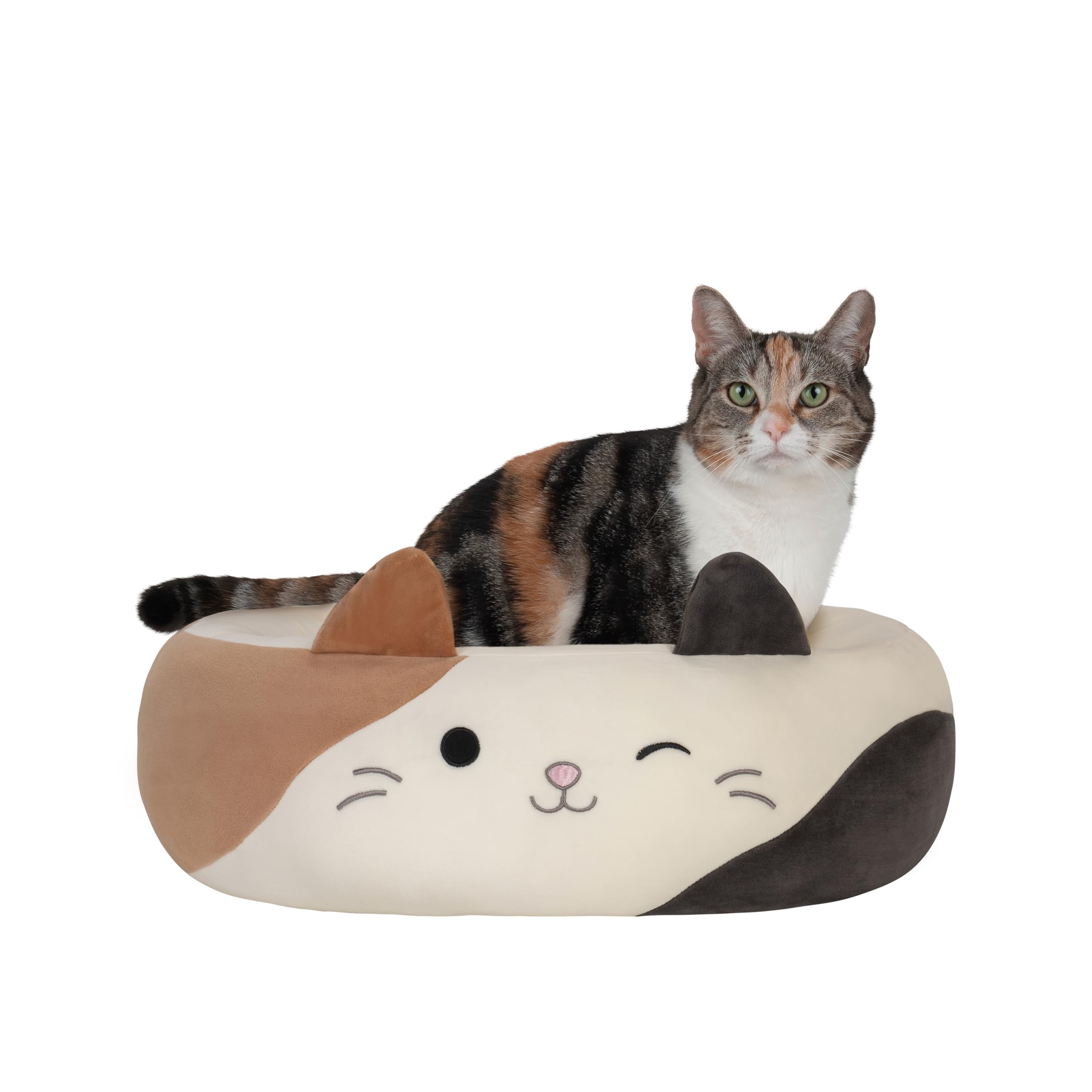 Squishmallows Original 24-Inch Cam The Calico Cat Pet Bed - Medium Ultrasoft Official Jazwares Plush Pet Bed