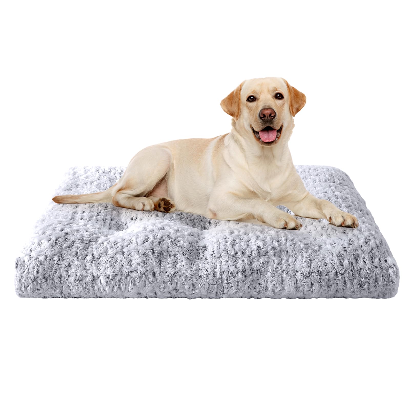 Jollyvogue Pet-Beds, 280G Rose Velvet Dog Mat, Machine Wash, Fits Kennel Cage And Cat Bed Mat, 35.0' L X 23.0' W X 3.5' Th, D