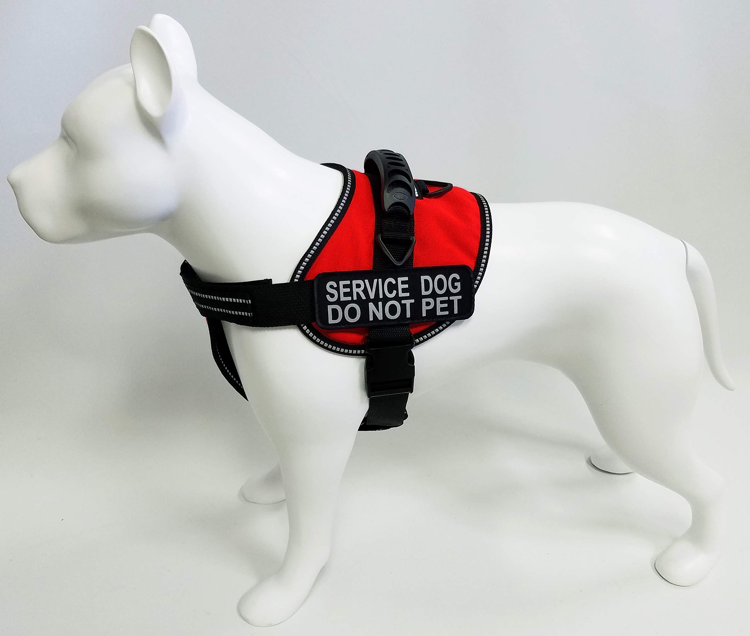 Activedogs Service Dog Vest Harness - Padded Air-Tech Dog Harness Service Dog Vest Reflective - No Pull Dog Harness For Large Dogs - Heavy-Duty Extra Large Service Dog Vest, Xl - Girth 29'-40', Red