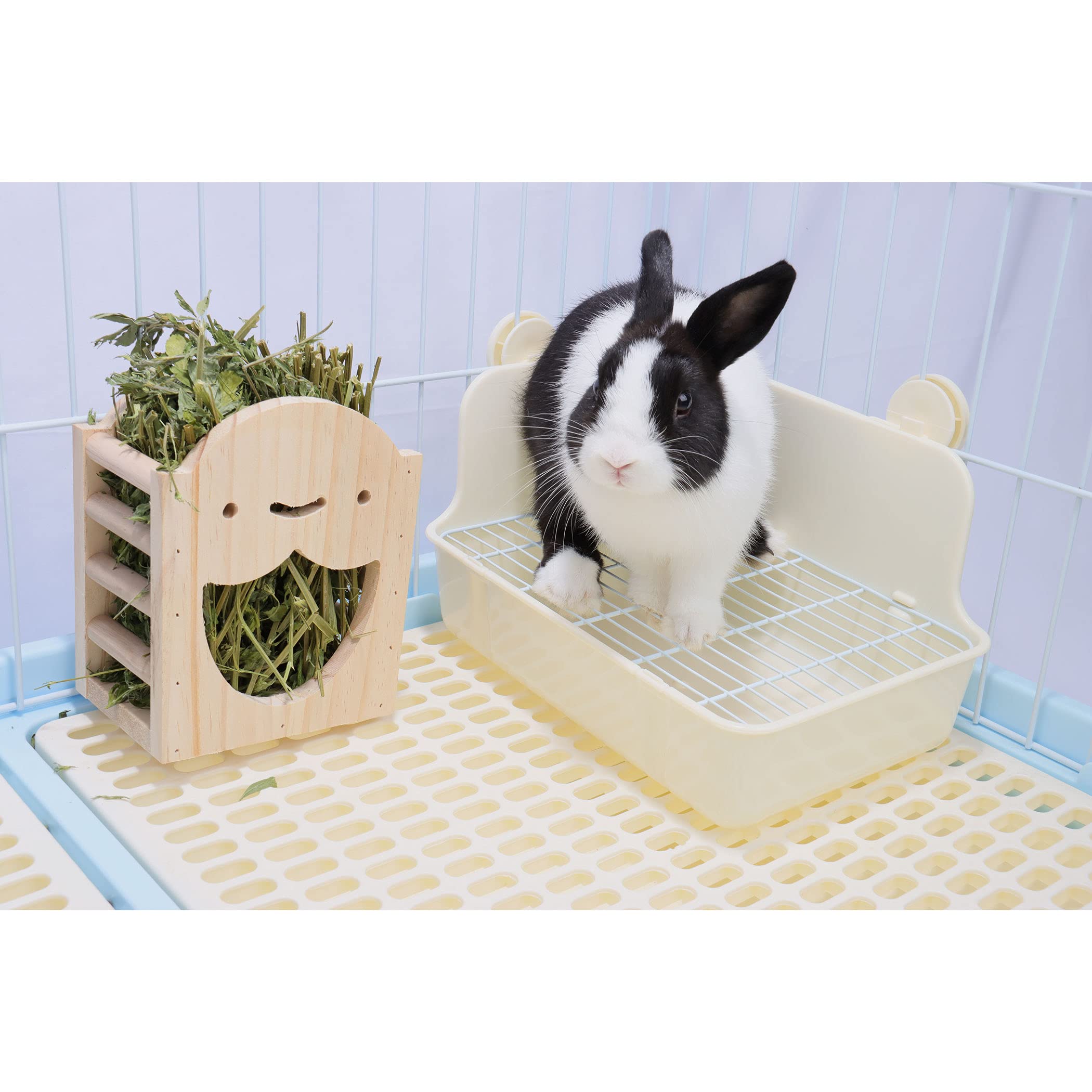Rubyhome Potty Trainer Corner Litter Box Pet Pan Bedding Small Animal, Rabbit Hamster Guinea Pig Ferret Gerbil Chinchilla