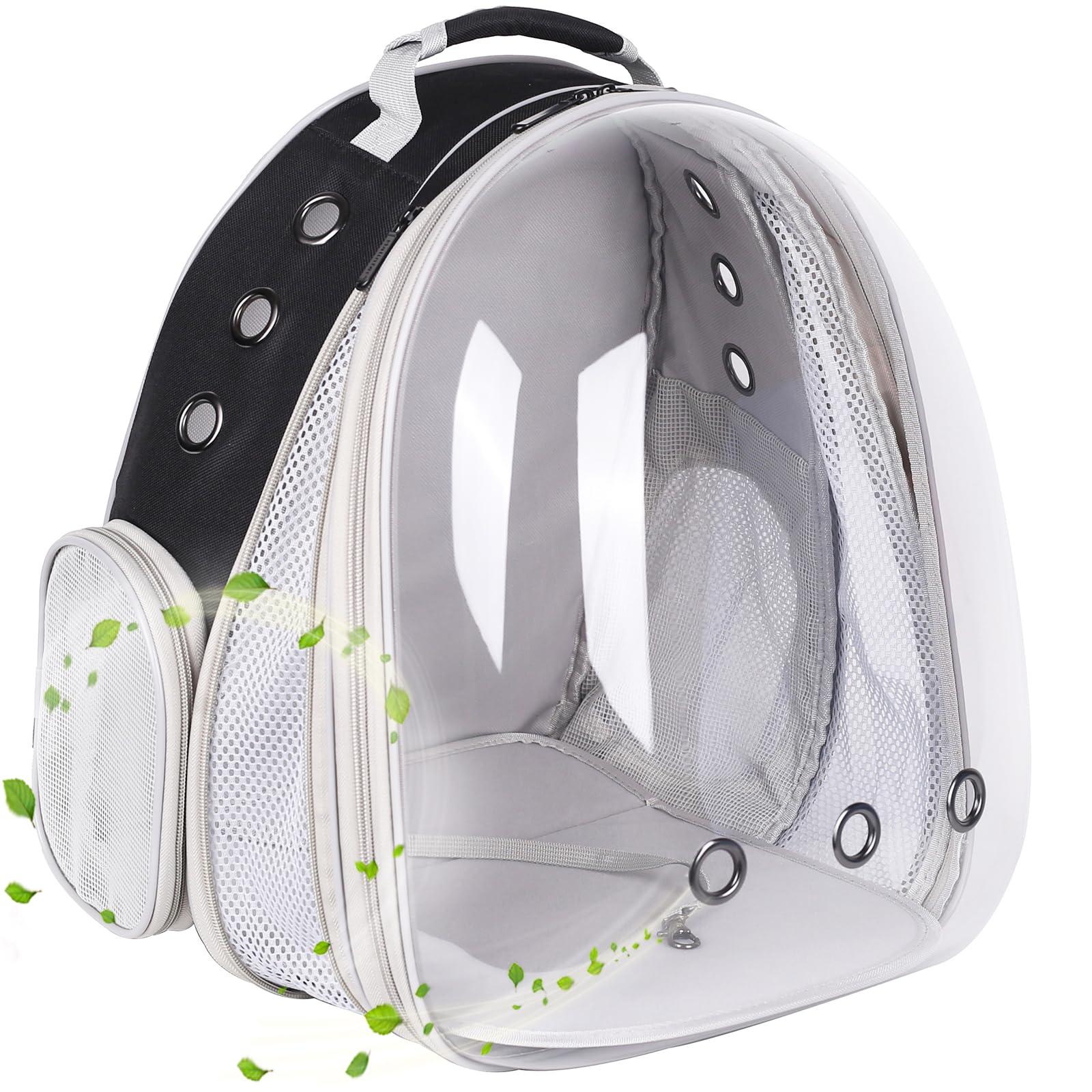 Front Expandable Large Cat Backpack Carrier, Fit Up To 20 Lbs, Space Capsule Bubble Window Pet Carrier Backpack For Large Fat Ca