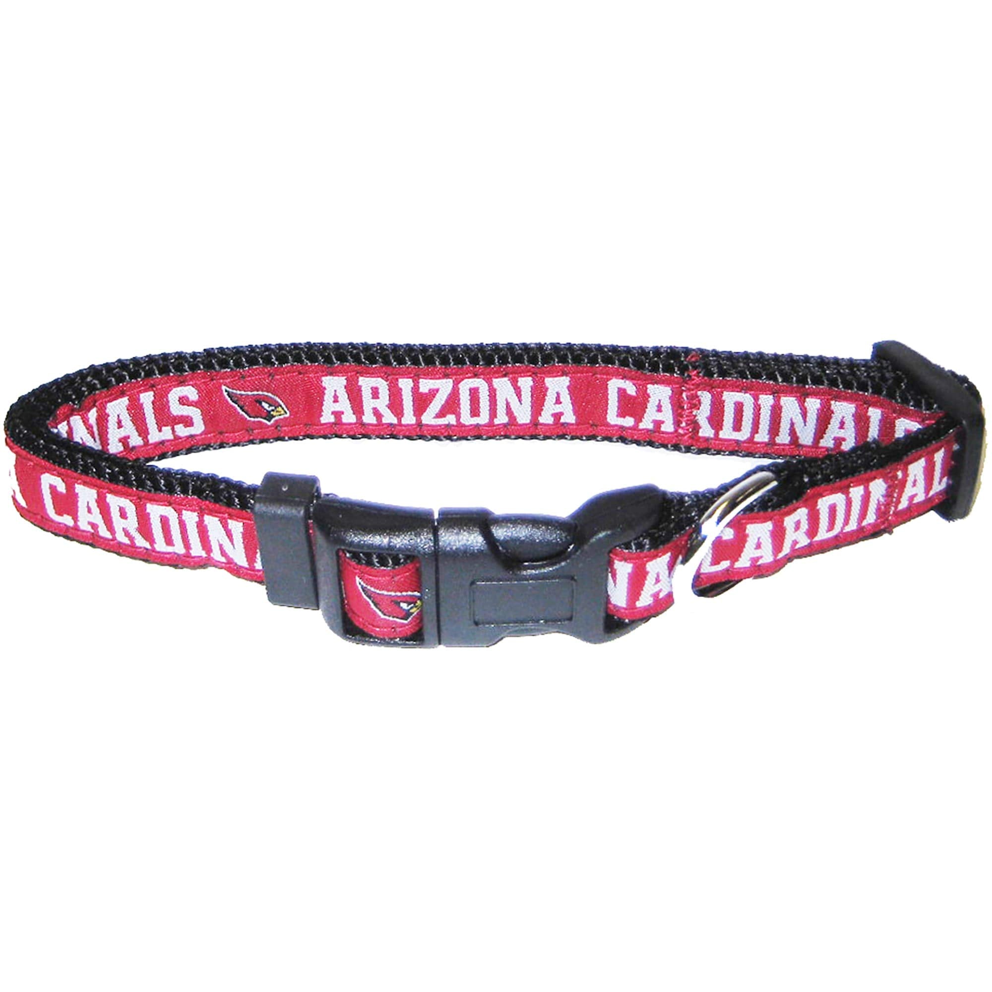 Pets First NFL Arizona Cardinals Licensed PET COLLAR, Small - Heavy-Duty, Strong, and Durable Dog Collar. Available in 31 Footba