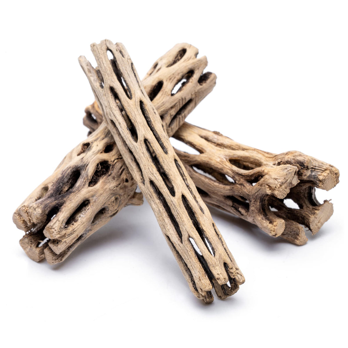 Substratesource Natural Cholla Wood Logs - Driftwood For Aquariums, Fish Tanks, Shrimp, Hermit Crabs, Reptiles - 4 And 6 Inch Pi