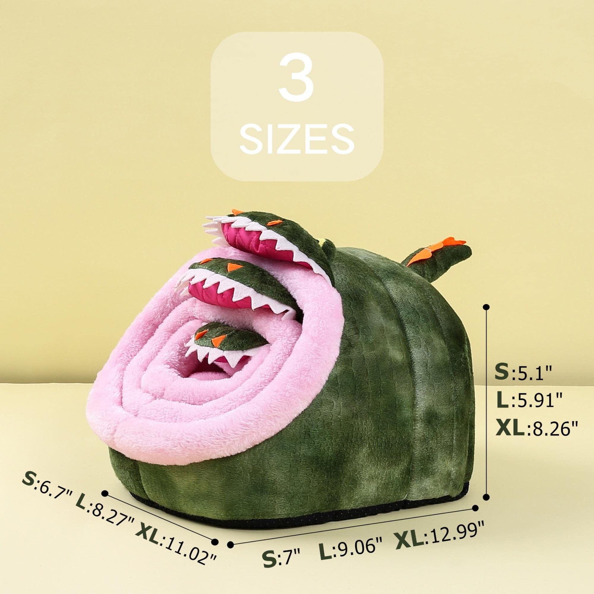 Janyoo Hedgehog Rat Bed Guinea Pig House Hamster Supplies Chinchilla Cage Ferret Rat Gerbil(S,Crocodile)