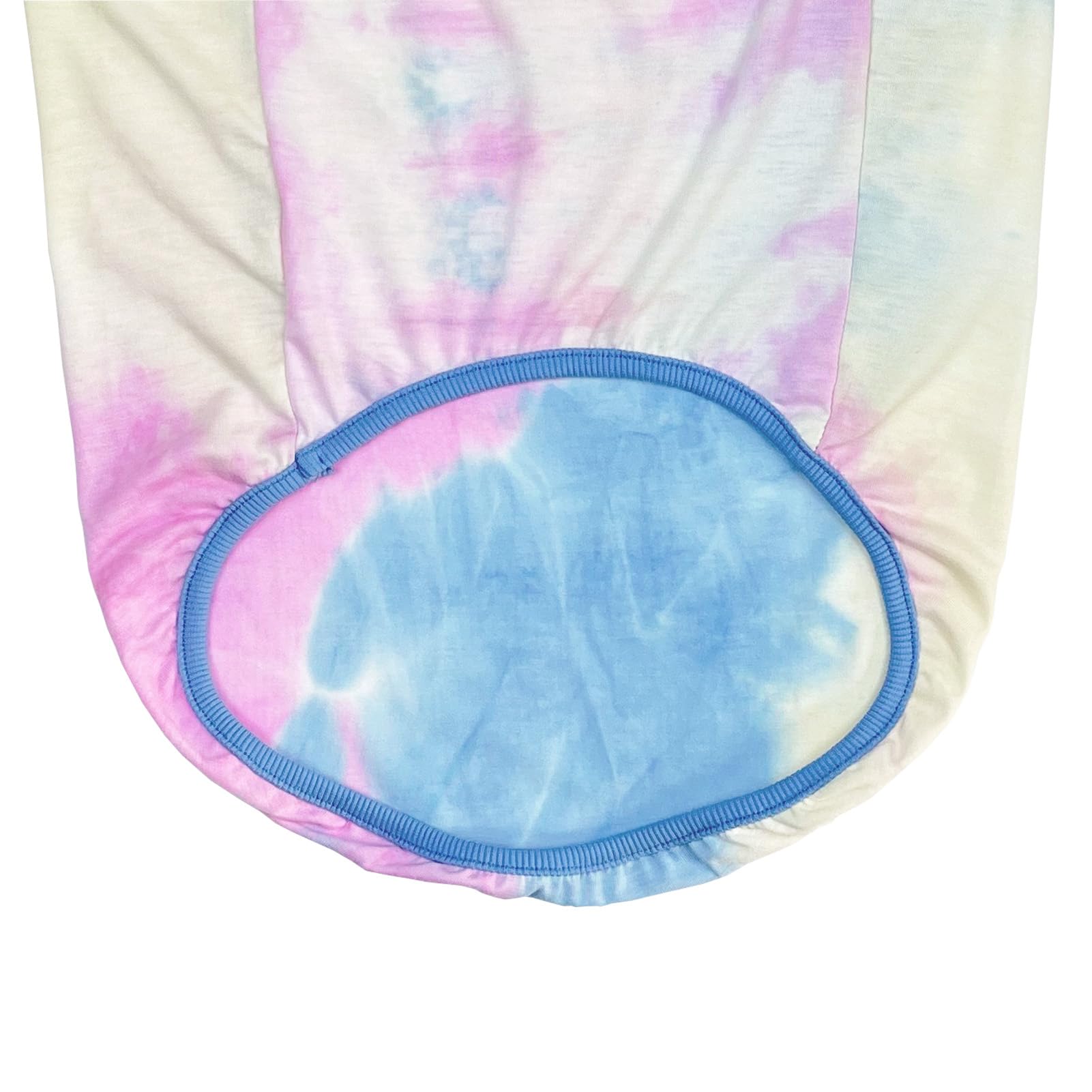 D.E.E Cotton Dog Shirts Large Tie Dye Dog Clothes Lightweight Girl Boy Big (Vestblue, 2X-Large)