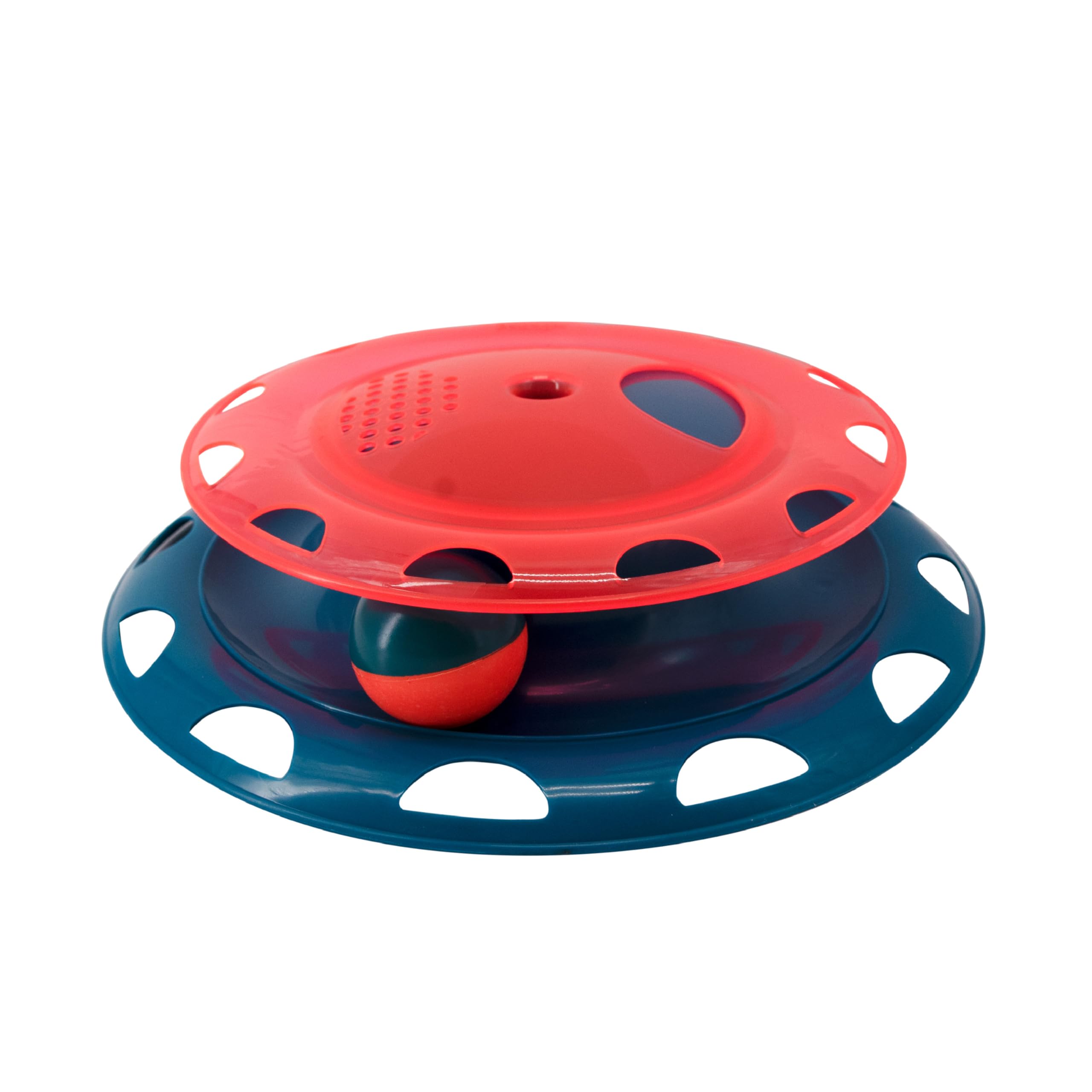 Catstages Catnip Chase Track Red And Blue Interactive Cat Toy, All Breed Sizes