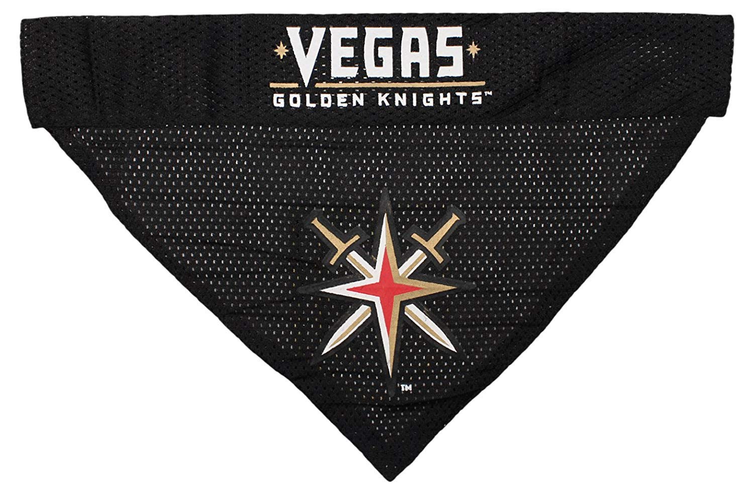 NHL LAS VEGAS GOLDEN KNIGHTS BANDANA for DOGS & CATS, Large/X-Large. - Cute & Stylish Bandana! The Perfect HOCKEY FAN Scarf Band