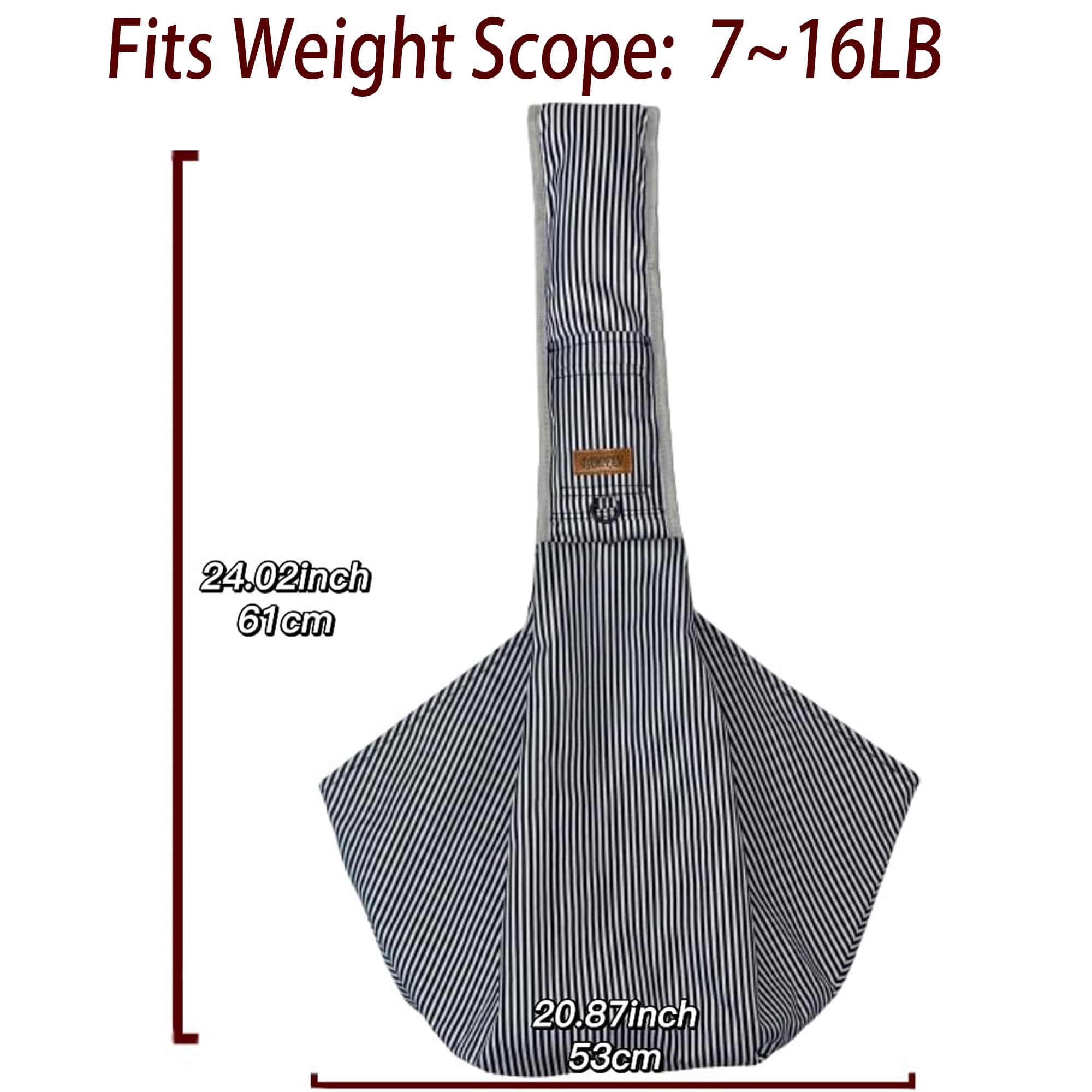 Damifan Pet Carrier Comfortable Pet Sling Backpack For Small Dogs And Puppy Adjustable Shoulder Strap Pet Sling Carrier,Fit 7~15Lb Cats&Small Dogs