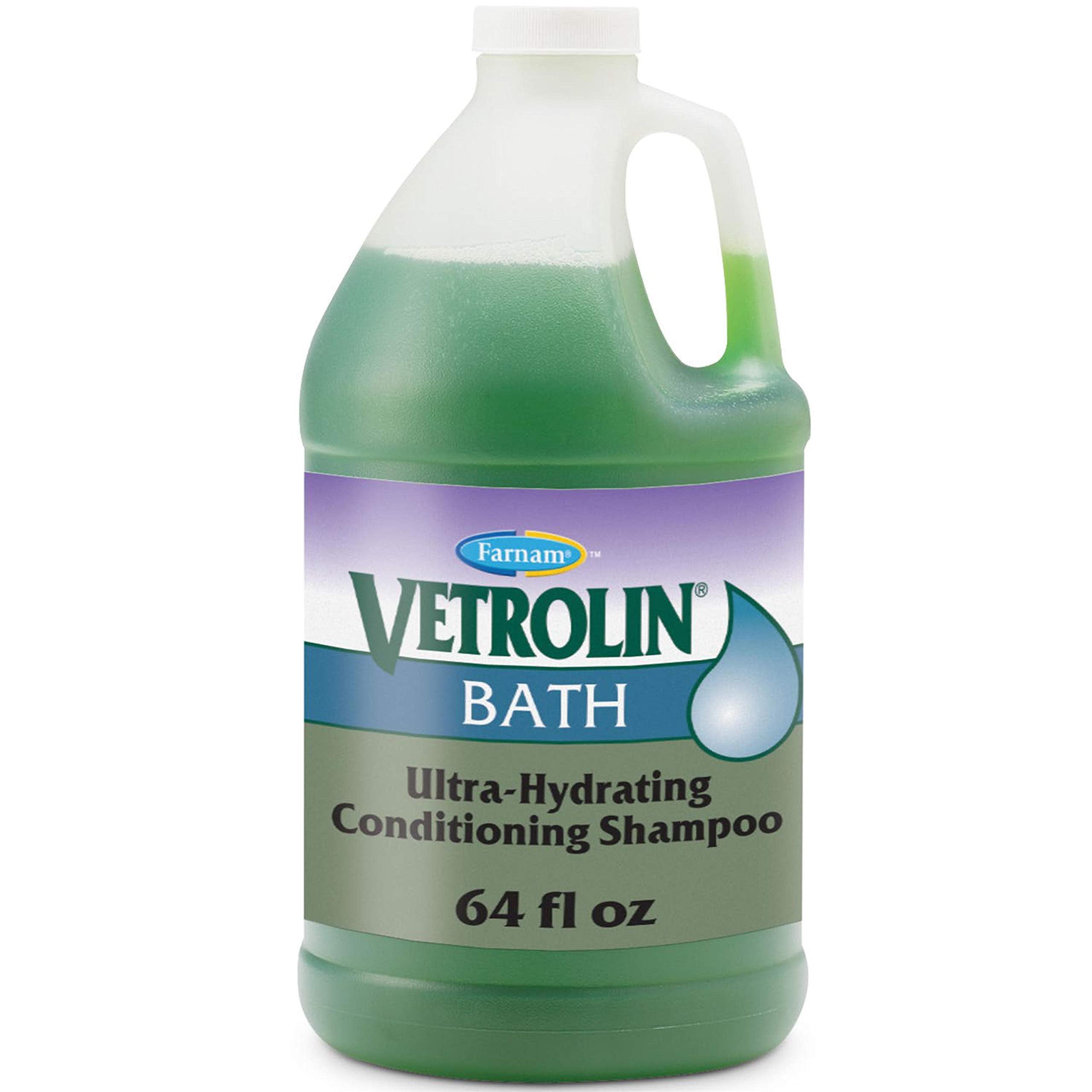 Farnam Vetrolin Bath Ultra-Hydrating Shampoo for Horses and Dogs, 64 Ounces