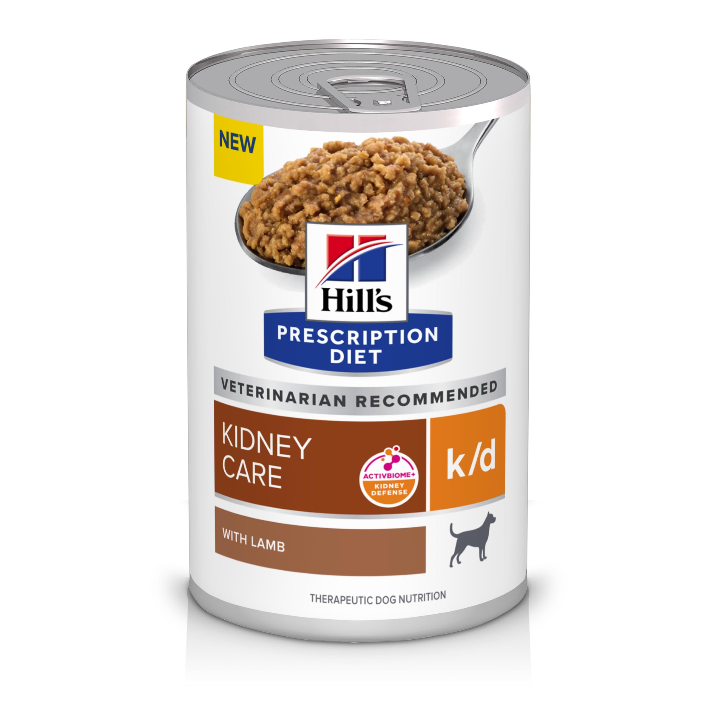 Hills Prescription Diet k/d Kidney Care with Lamb Wet Dog Food, Veterinary Diet, 13 oz. Cans, 12-Pack