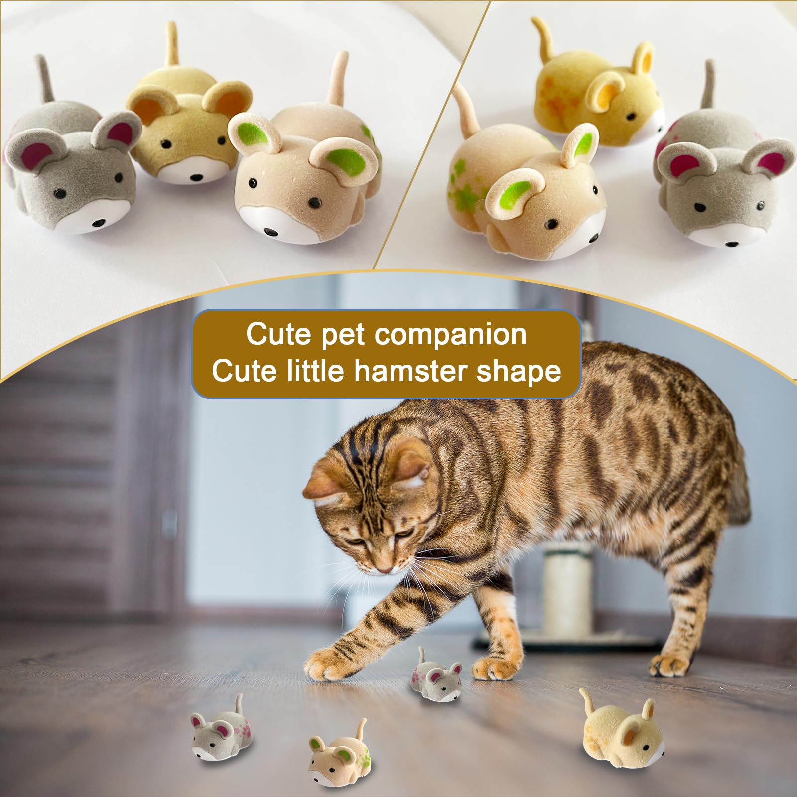 Ohgosh Hamster Teaser That Escapes, Cats Catching Mouse Game, Interactive Cat Toy, Quirky Pet Interactive Tools, Hurry Up And Gi