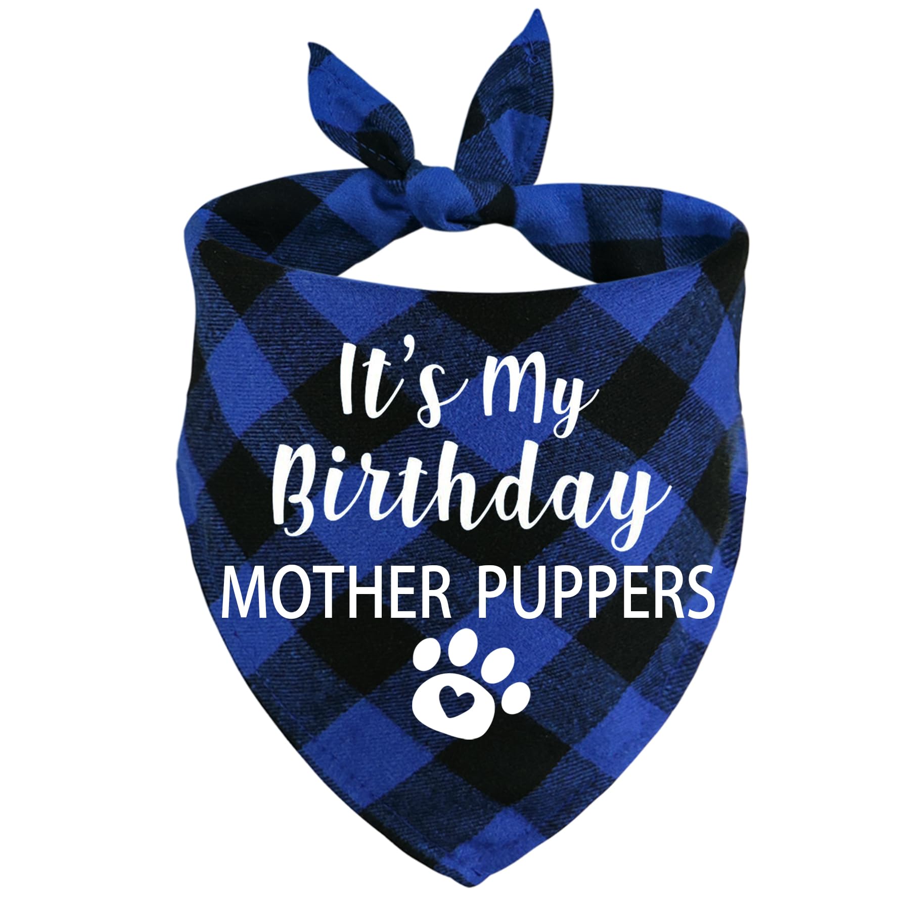 Stmk Dog Birthday Bandana, It' S My Birthday Mother Puppers Multi Sizes Dog Birthday Boy Bandana For Small Medium Large Dogs Cat