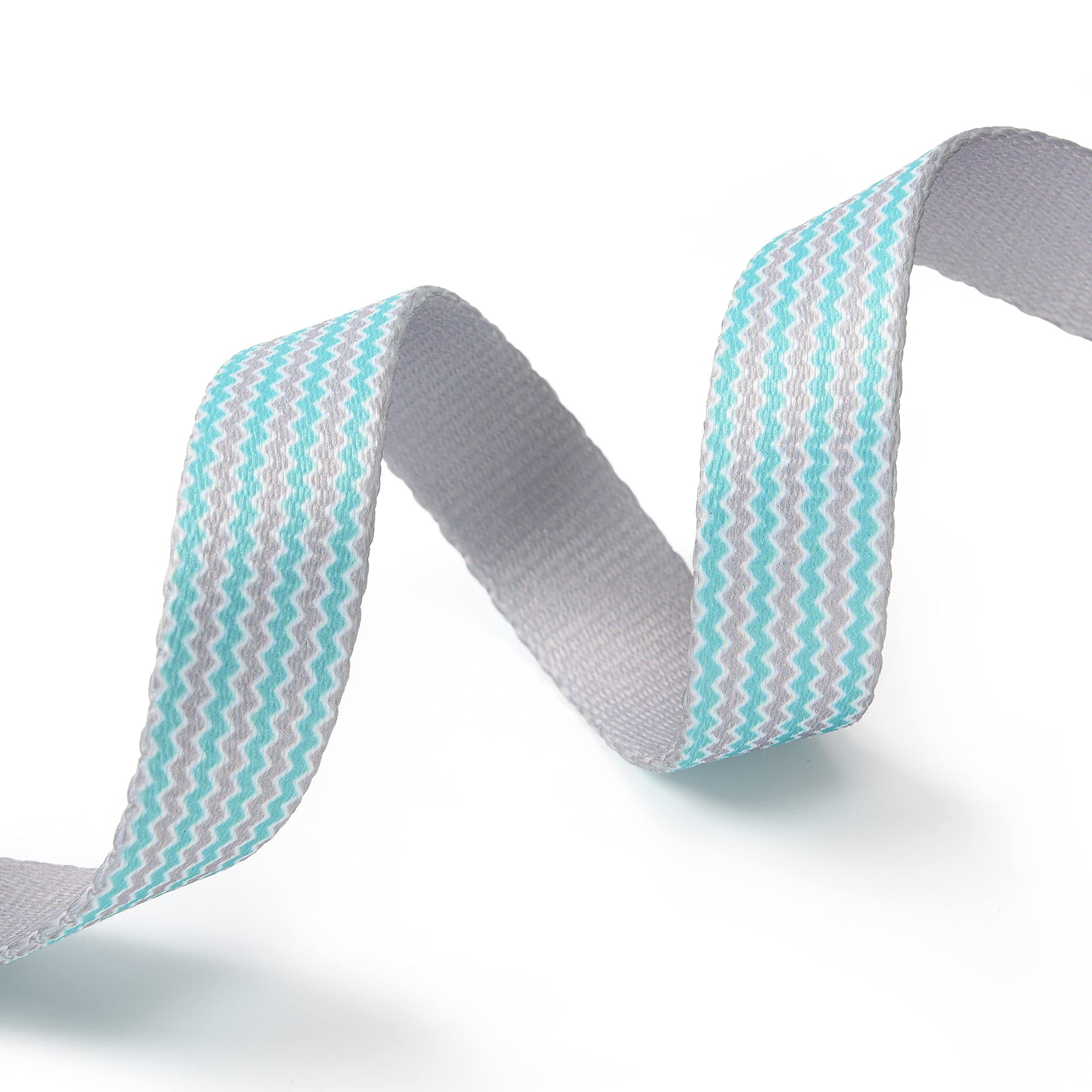 Mile High Life Dog Collar | Cute Puppy Collars | Lightweight Girl Dog Collar | Soft Boy Dog Collars | W Geometric Plaid Wave Line Pattern (Green Wave, Small)