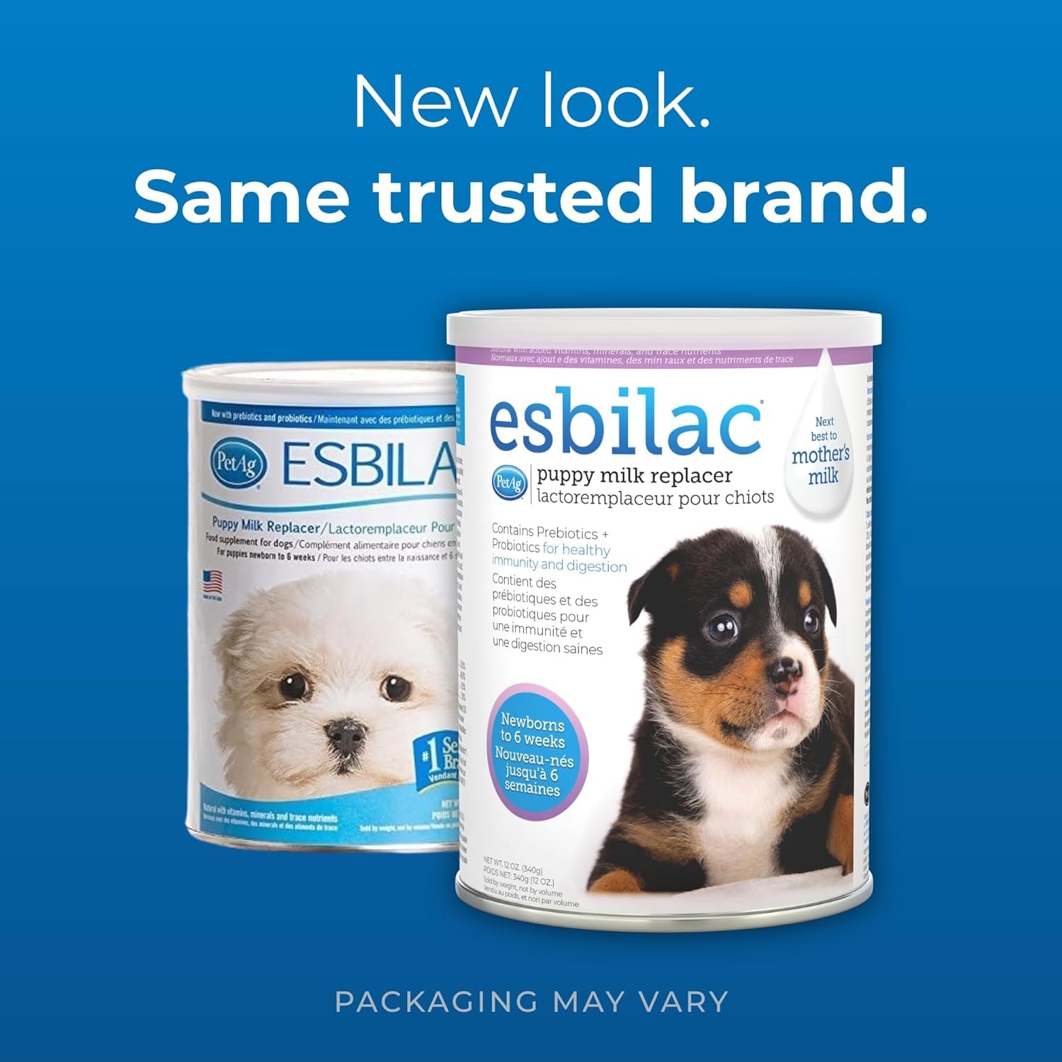 Pet-Ag Esbilac Puppy Milk Replacer Powder - 12 oz - Powdered Puppy Formula with Prebiotics, Probiotics & Vitamins for Puppies Ne