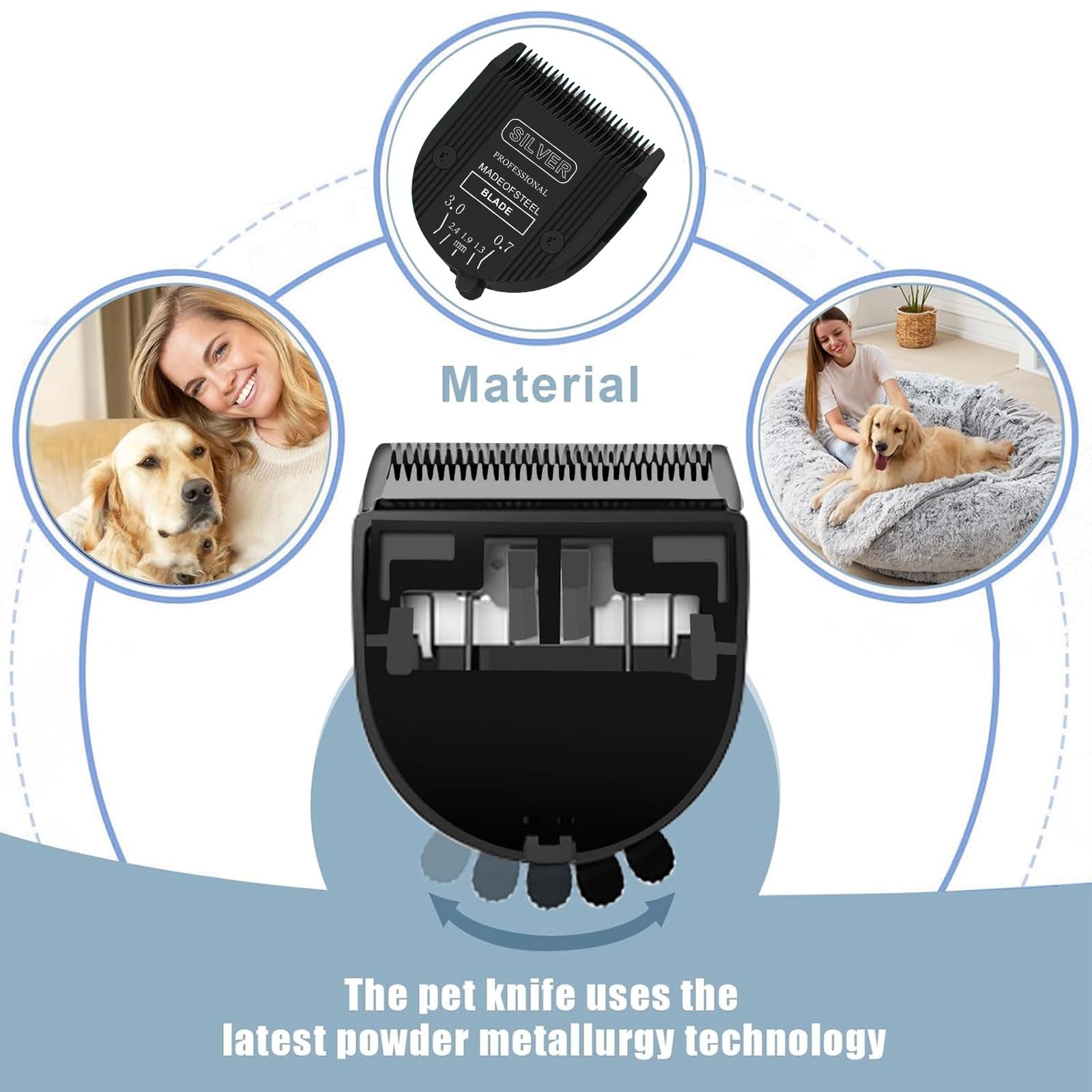 Colorski 1Pcs Adjustable 5 In 1 Replacement Blades Compatible With Wahl 5 In1 Clipper Bravura, Chromado, Creativa, Figura, Motio