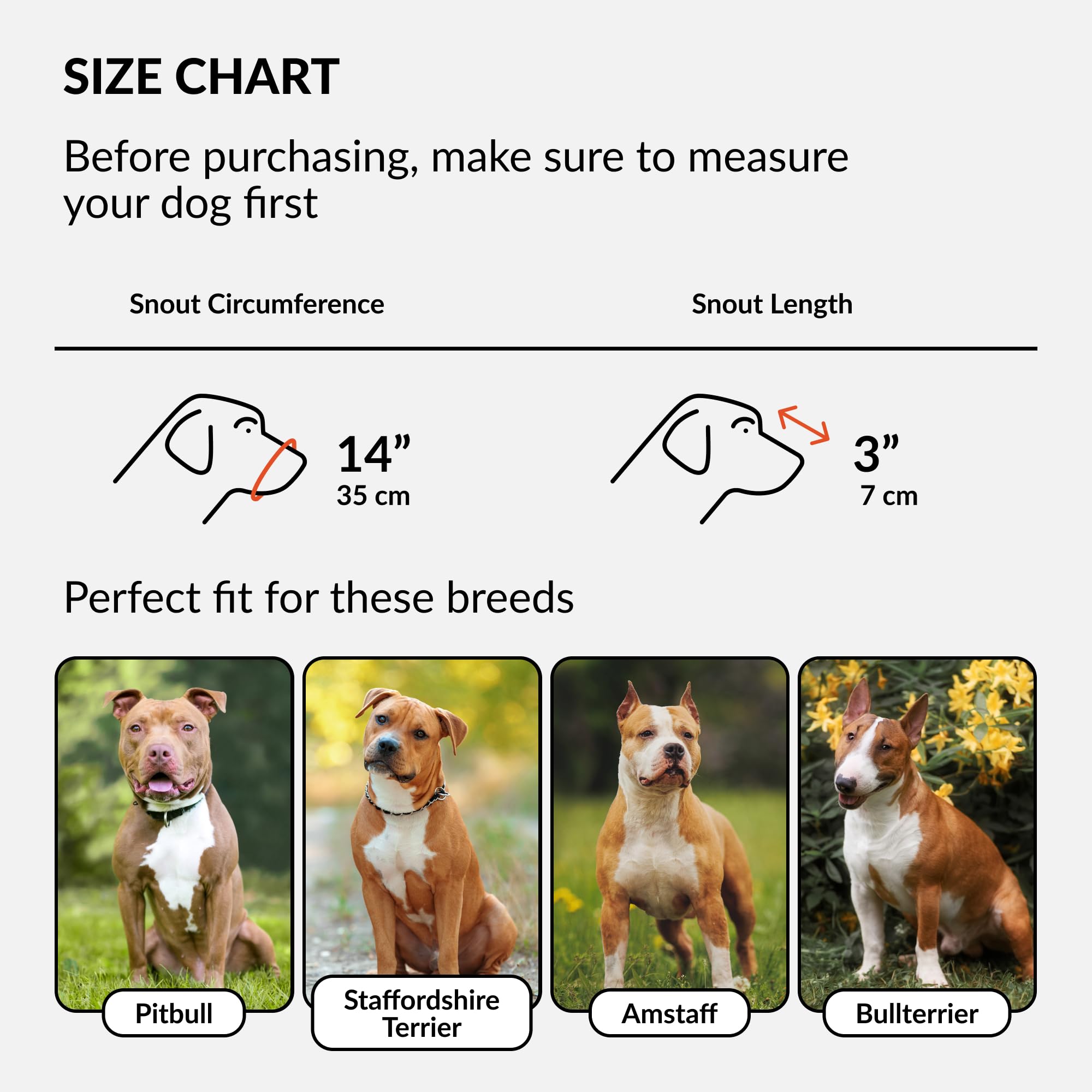 Collardirect Pitbull Dog Muzzle Leather Amstaff Muzzles Staffordshire Terrier Secure Basket (Brown)