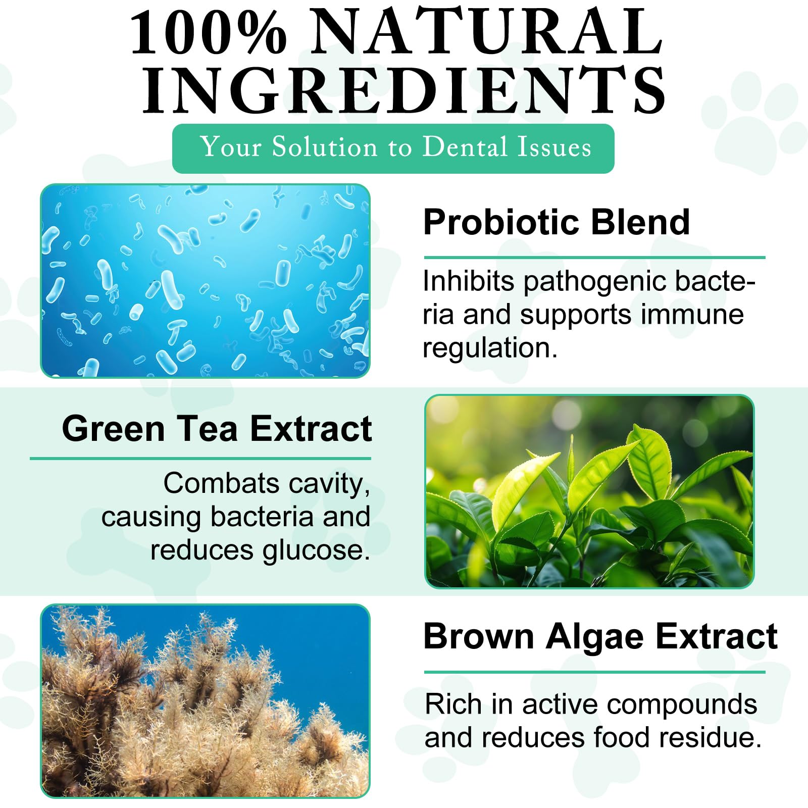 Dog Dental Powder-Teeth Cleaning Powder for Dogs-Dog Breath Freshener - Tartar Remover for Teeth with Natural Herbal Blend - Den