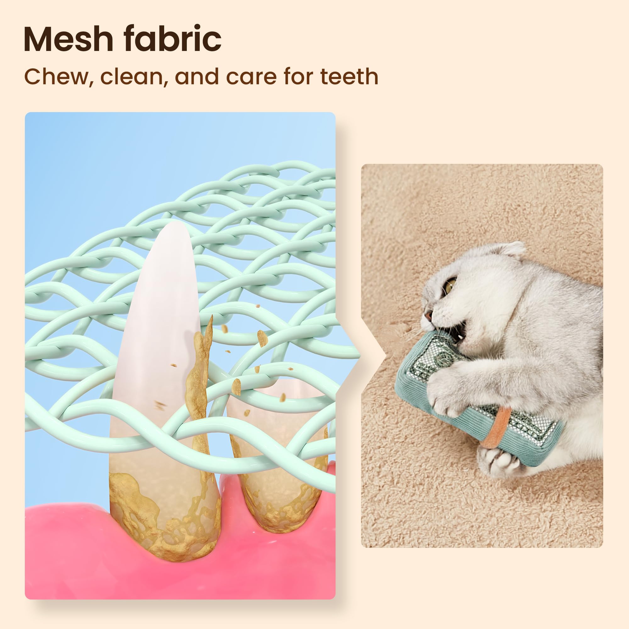 Potaroma Cat Toys Us-Dollar Catnip Crinkly Sound Toy, Mesh Fabric For Teeth Cleaning, Interactive Kicker Toys For Indoor Kitten