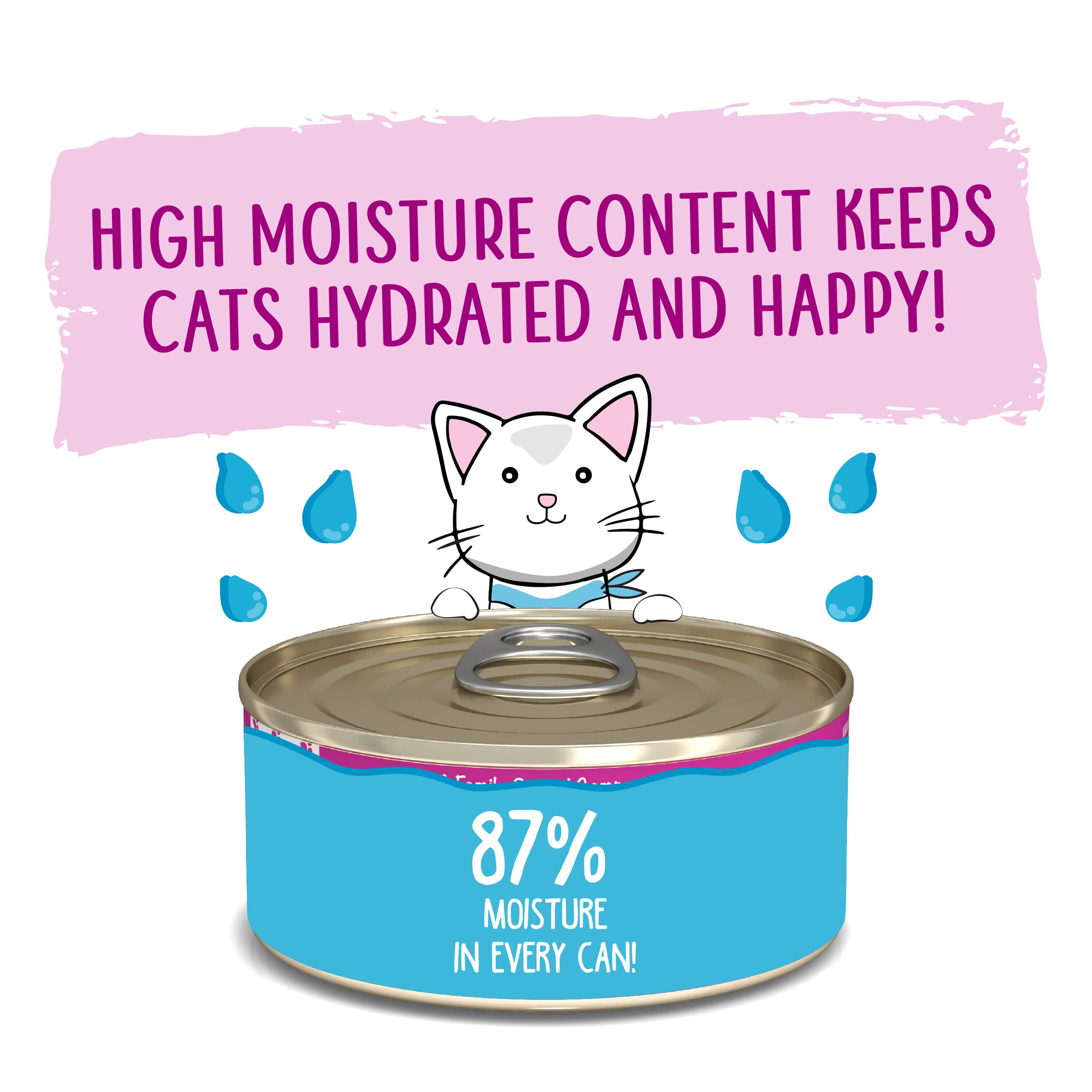 Weruva Wet Cat Food, Tic Tac Whoa with Tuna and Salmon Pate, 5.5oz Can, Pack of 8