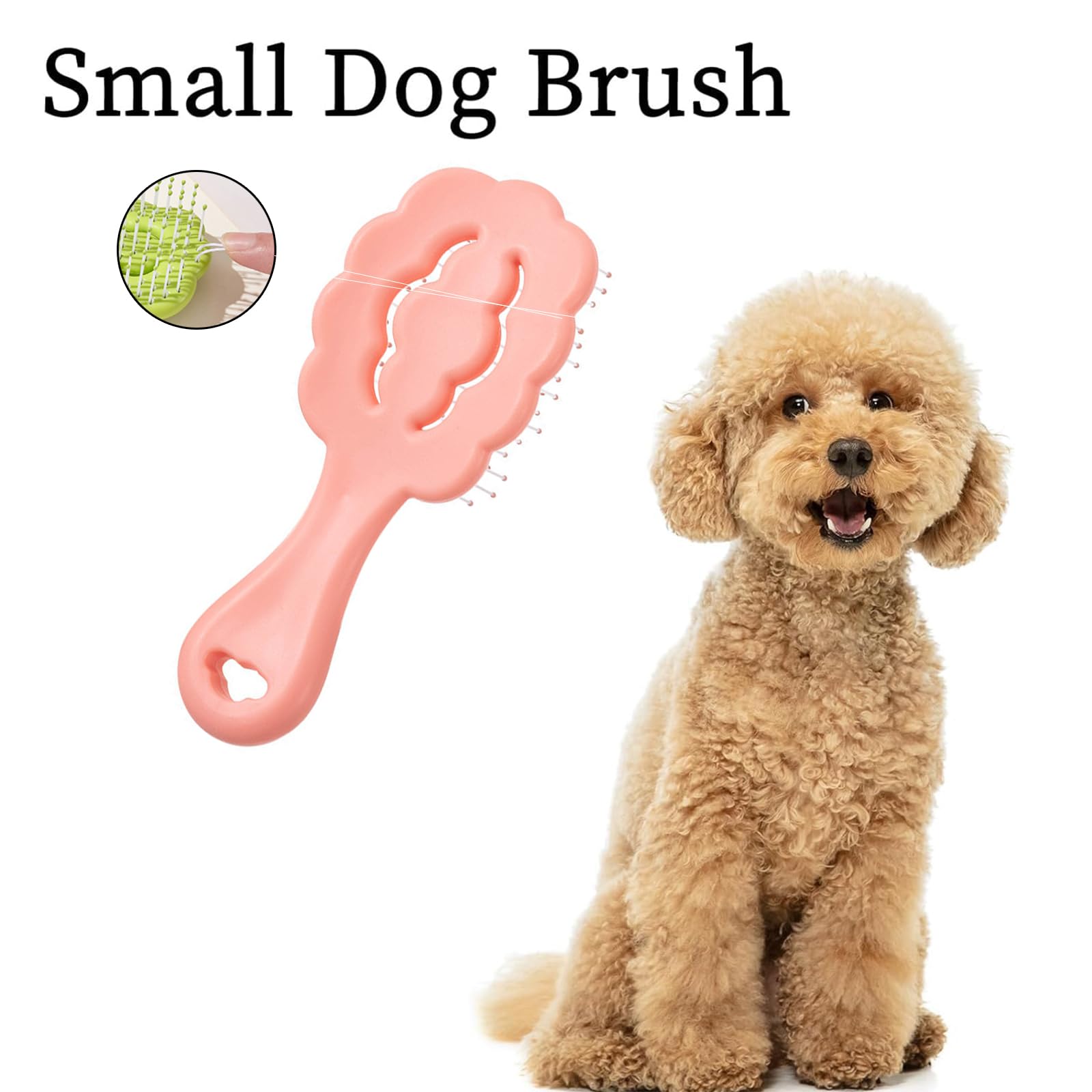 Maeelou Cloud Shape Small Dog Grooming Brush - Perfect For Shih Tzus, Yorkies, And Maltipoos - Ideal Puppy Hair Brushes For Malt