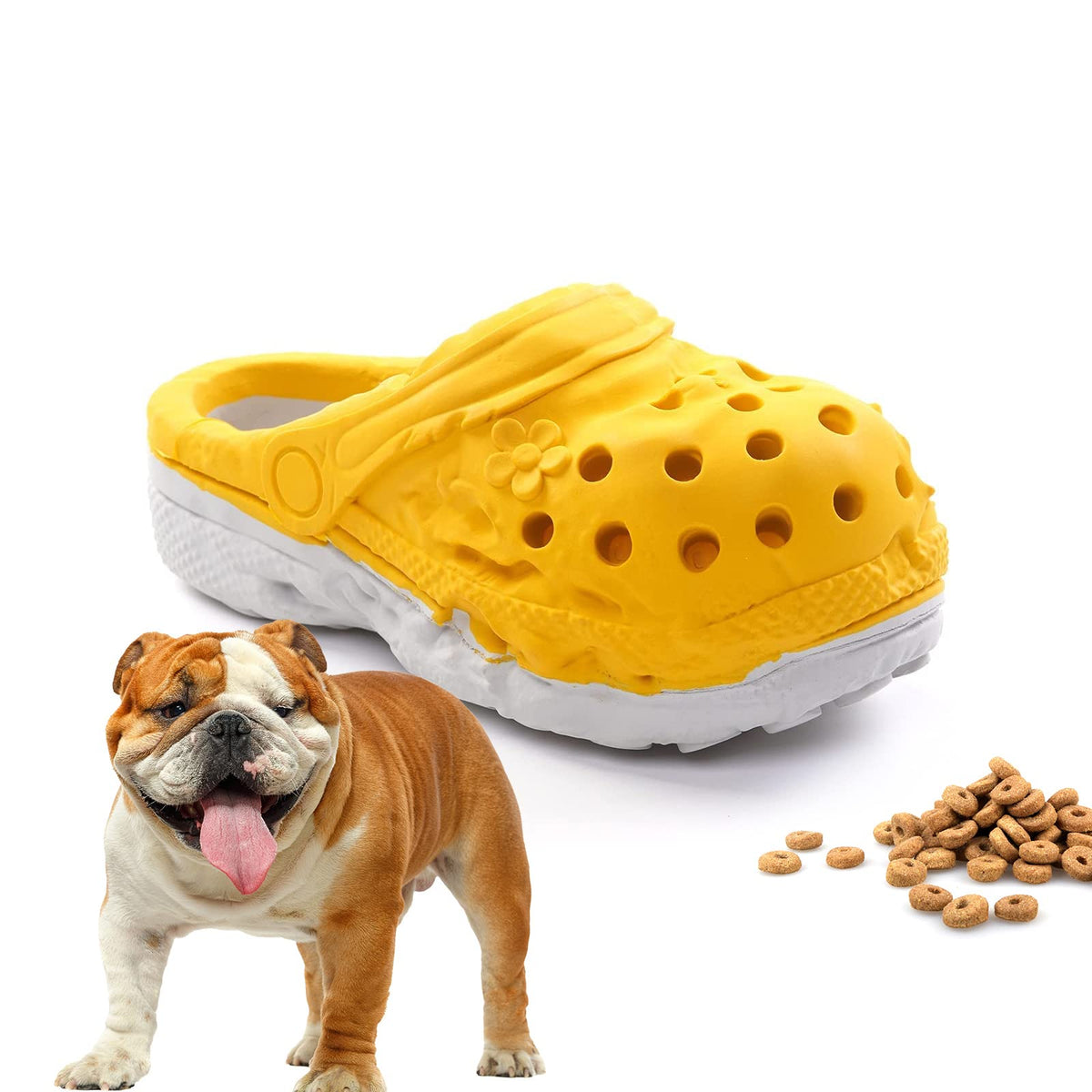 Mondotoy Dog Chew Toys,Durable Rubber Slipper Toy For Puppy,Dog Tough Toys For Pet Training And Cleaning Teeth,Interactive Puppy