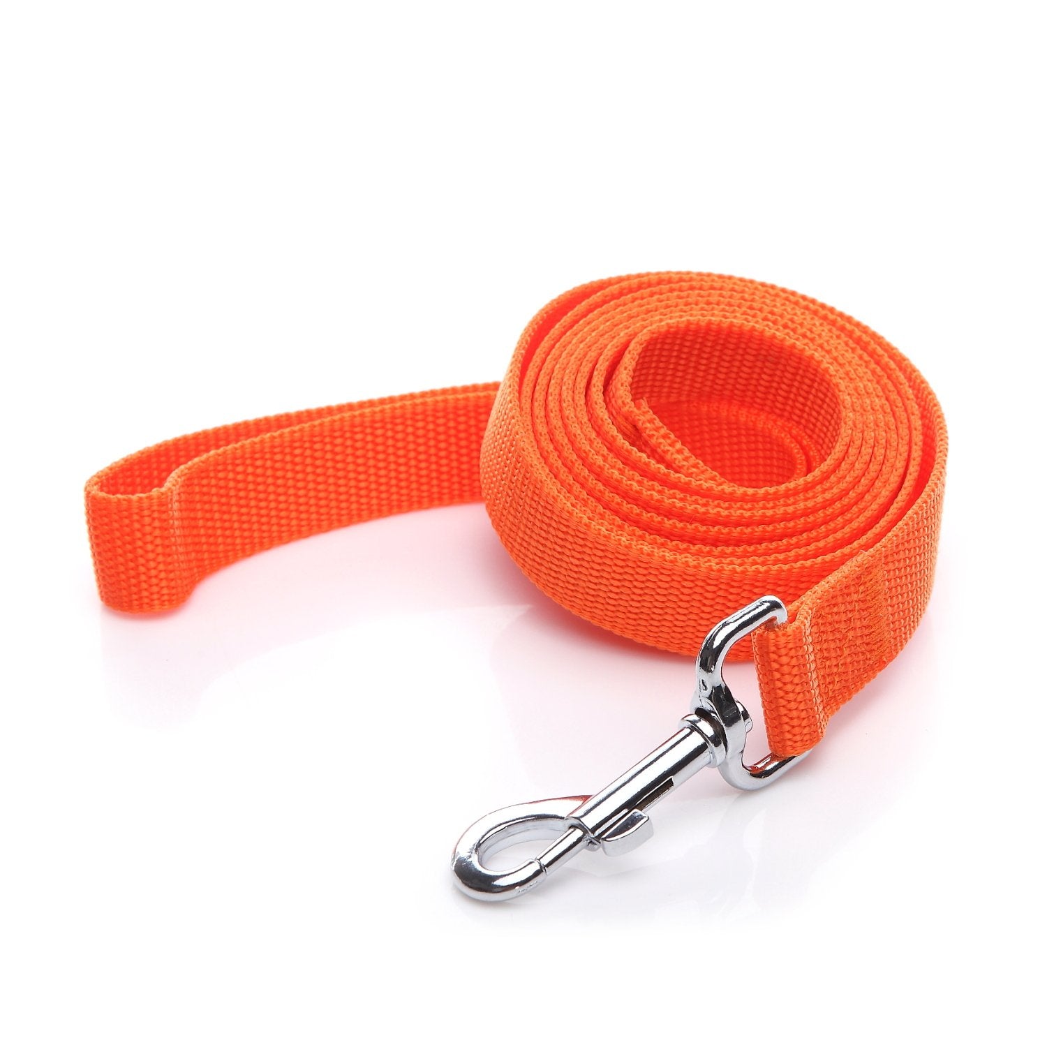 Nylon Dog Leash 4 Ft 5 Feet 6 Foot Long, Walking Training Dog Leashes For Medium Large Dogs, 1 Inch Wide (5/8'' X 6 Ft, Orange)