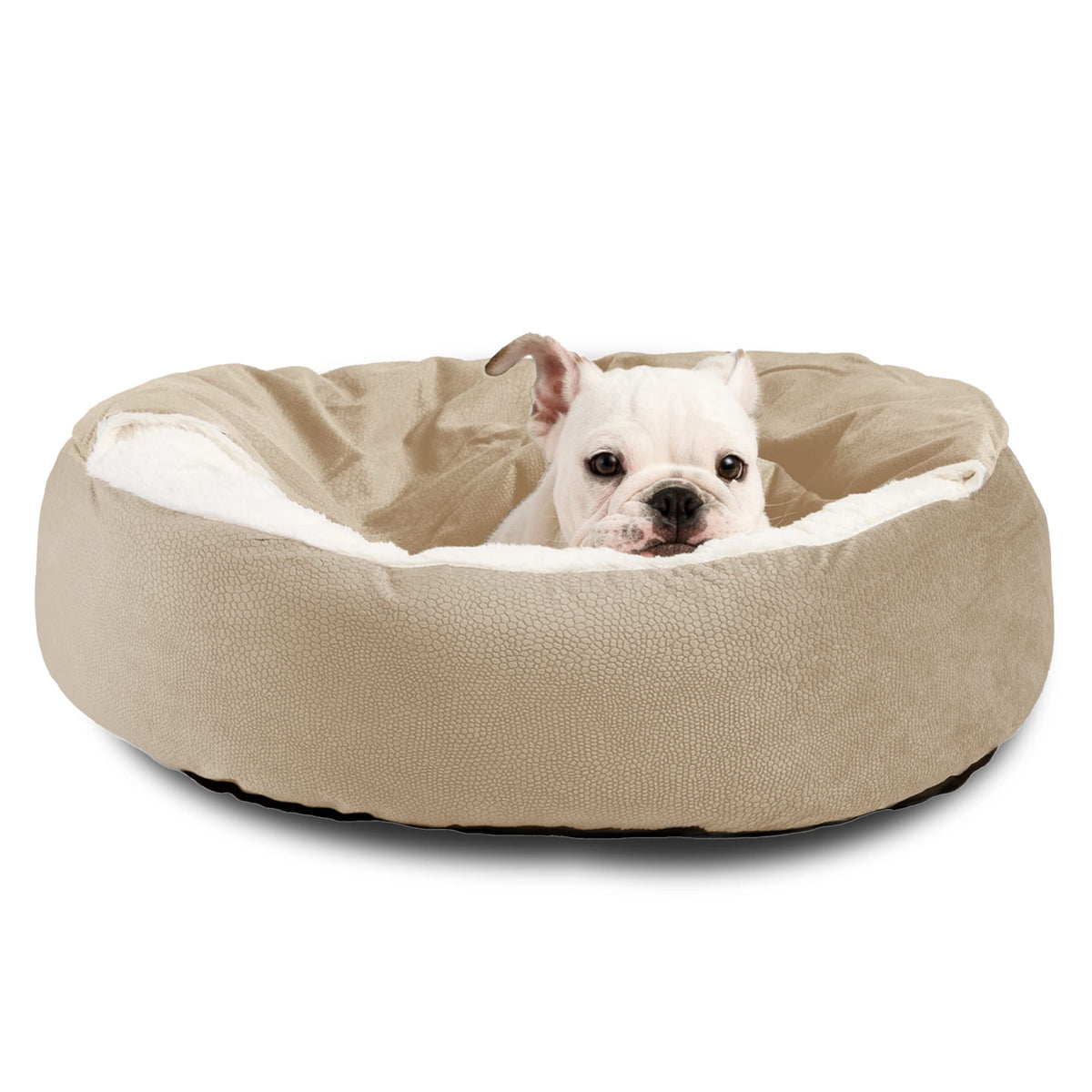 Best Friends By Sheri Cozy Cuddler Ilan Microfiber Hooded Blanket Cat And Dog Bed In Wheat 26''X26''