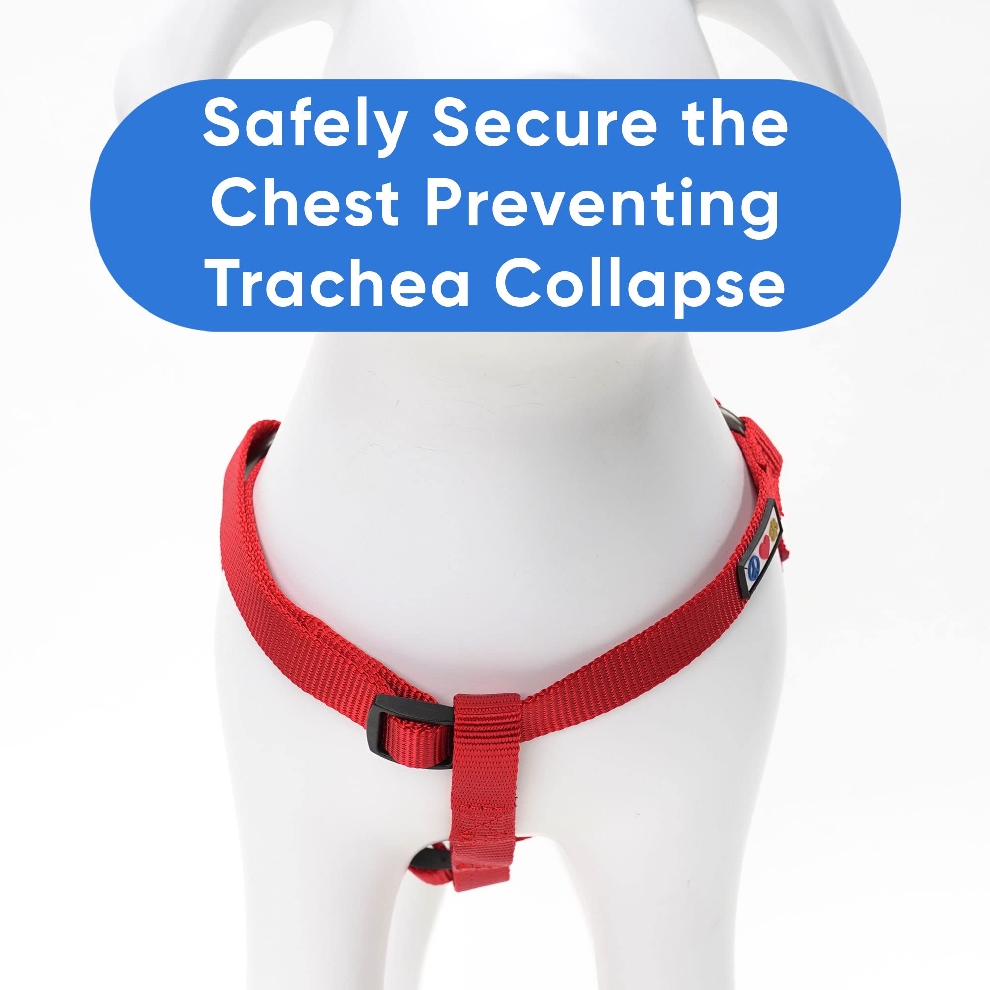 Pawtitas Solid Color Step In Dog Harness Or Vest Harness Dog Training Walking Of Your Puppy Harness Medium Dog Harness Red Dog H