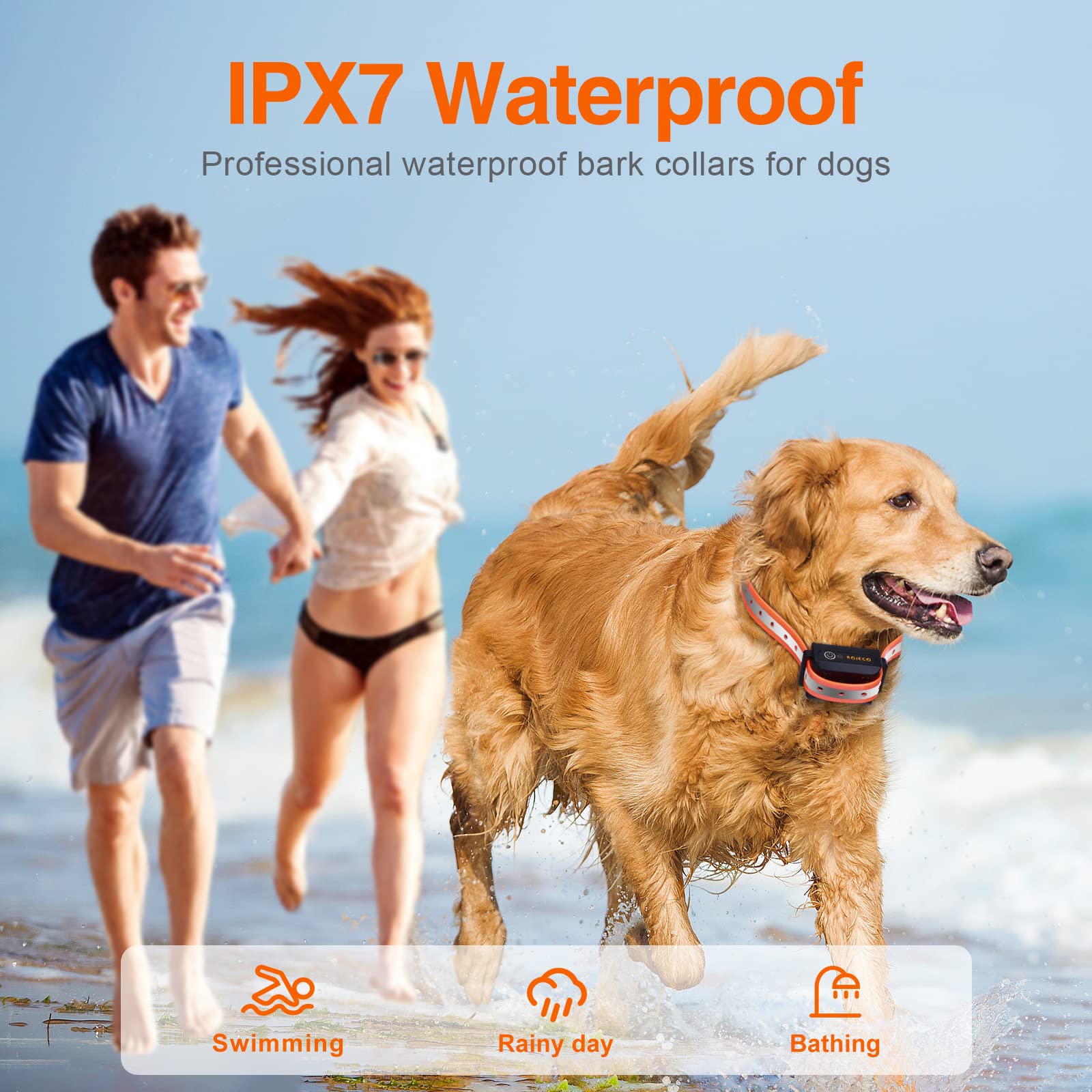 Rojeco Dog Shock Collar For 2 Dogs With 3300Ft Remote