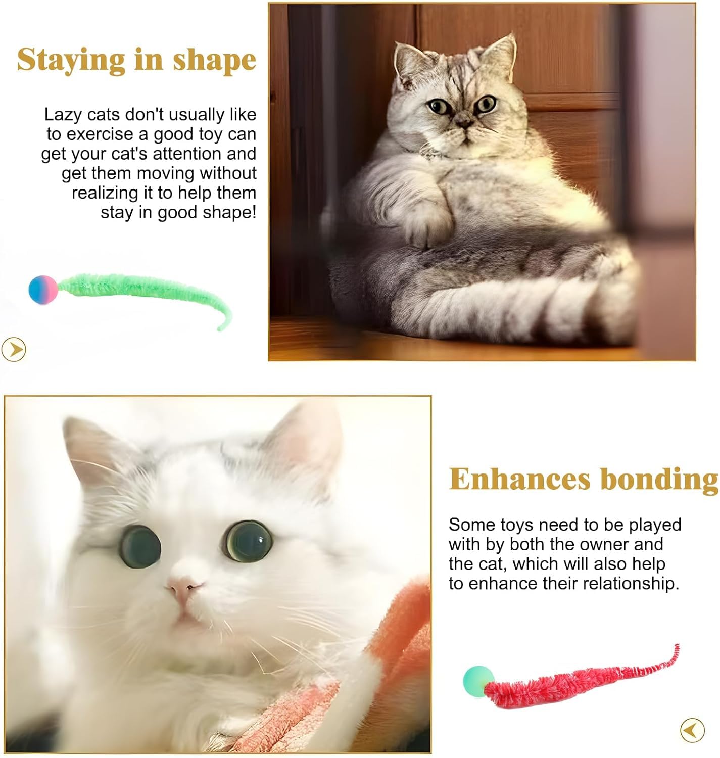 Yishangfa Bouncy Balls For Cats-5 Packs